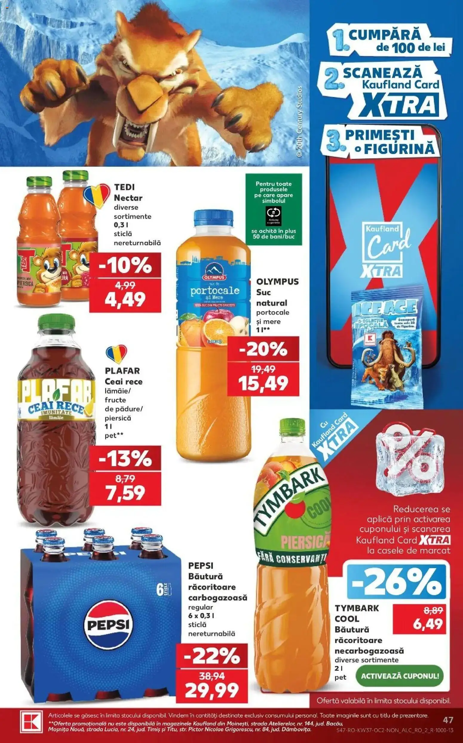 Kaufland Târgu Mureș 09.09.2026 - Revista si Oferta | Pagină: 47 | Produse: Aplică, Pepsi, Suc, Fructe