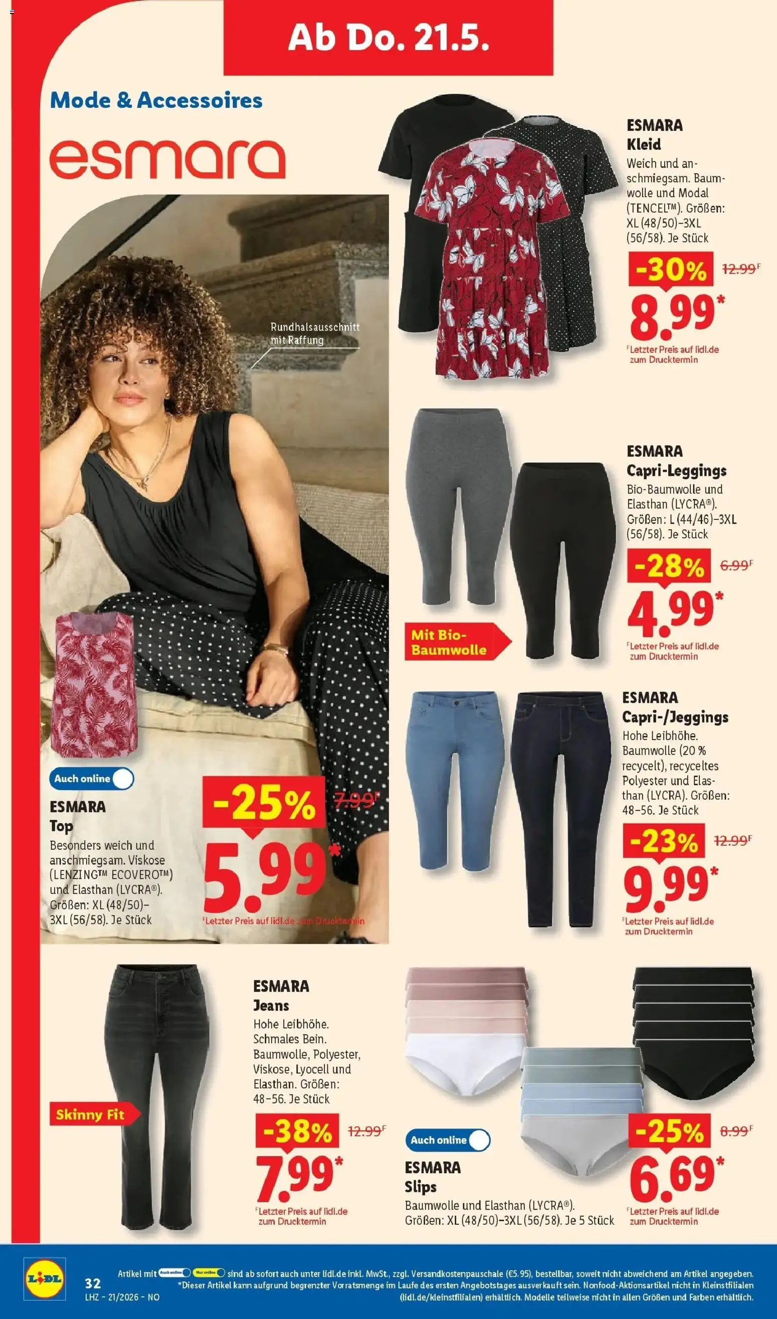 Lidl Prospekt Höxter – gültig ab 17.05.2026 | Seite: 52 | Produkte: Kleid, Jeans