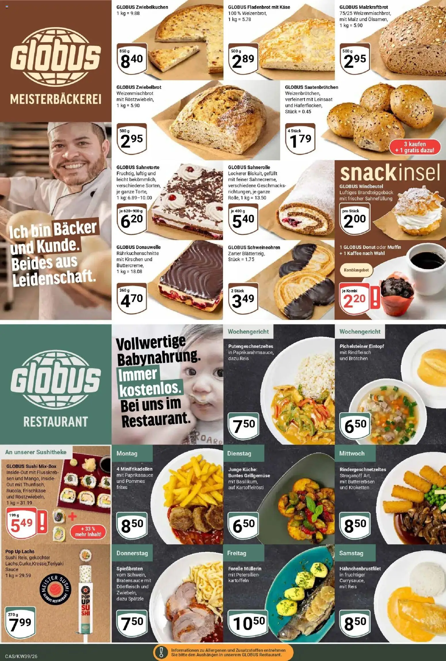 Globus Prospekt Castrop-Rauxel (ab 21.09.2026) » Angebote online | Seite: 7 | Produkte: Küche, Lachs, Kartoffeln, Rindfleisch