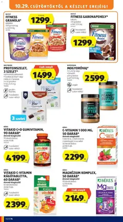 FITNESS GABONAPEHELY*, Nestlé Fitness Gabonapehely kakaós 310 g/doboz - amely érvényes a következő dátumtól: 2026.10.29. | Oldal: 14 | Termékek: Protein bar, Szelet, Mogyoróvaj, Cukor