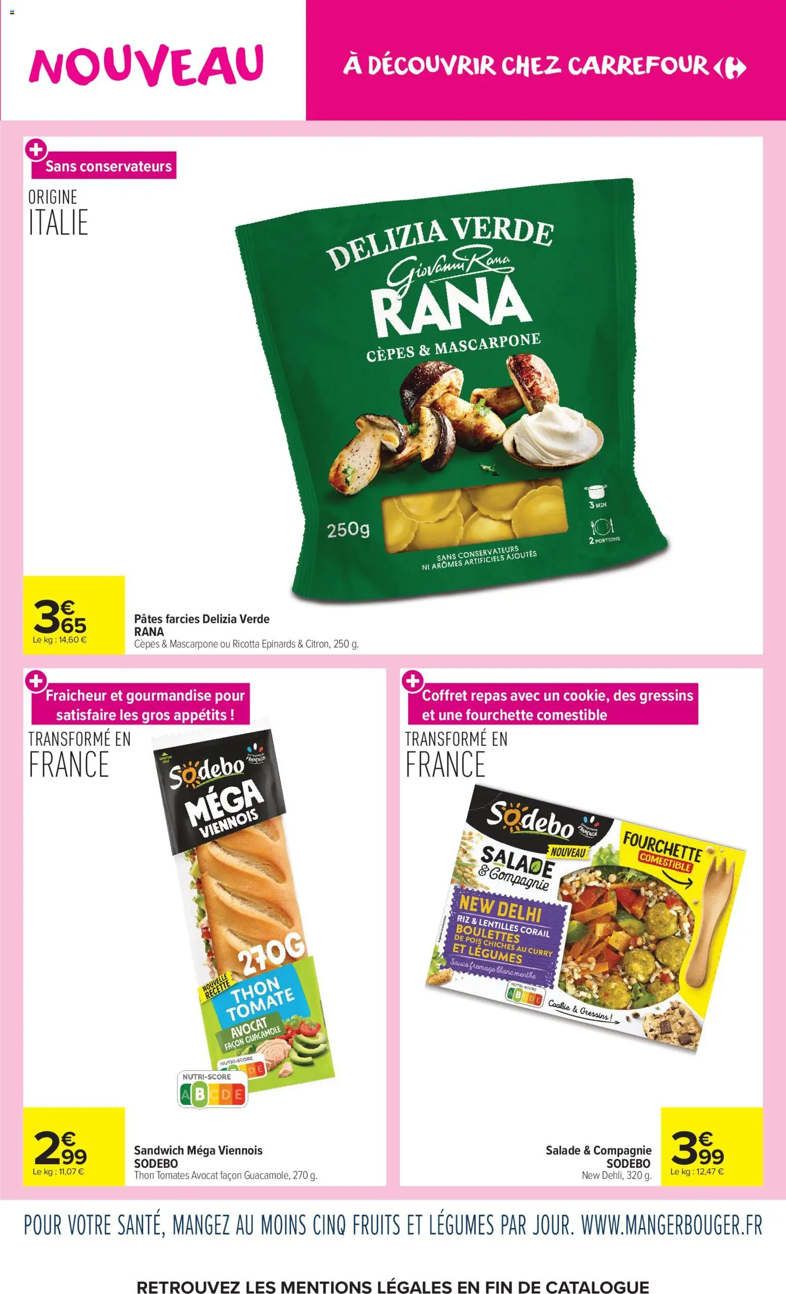 {H1} | Page: 3 | Produits: Lentilles, Menthe, Curry, Fromage