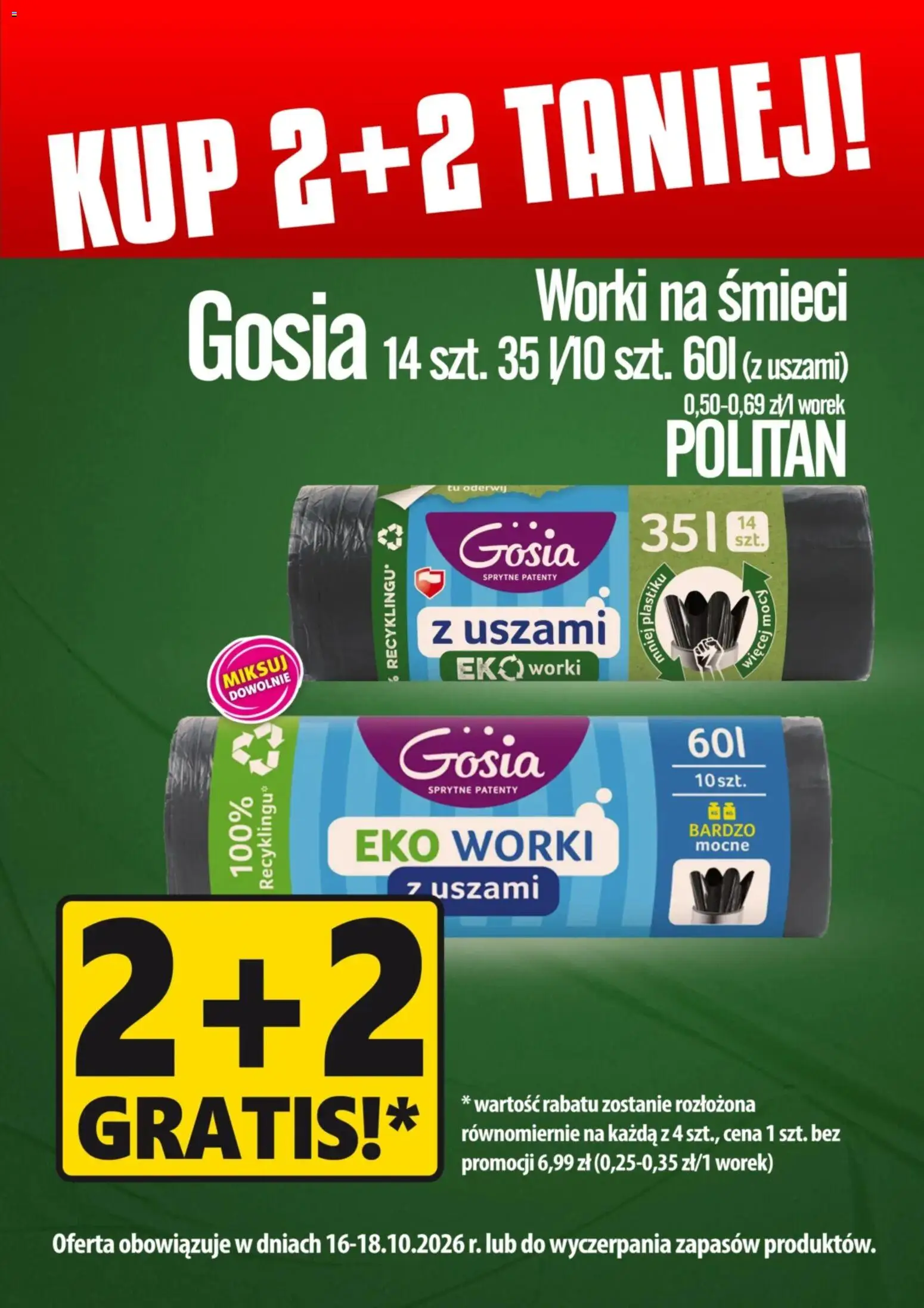 Prim Market promocja - Worki na śmieci Gosia od 16.10.2026 | Strona: 1