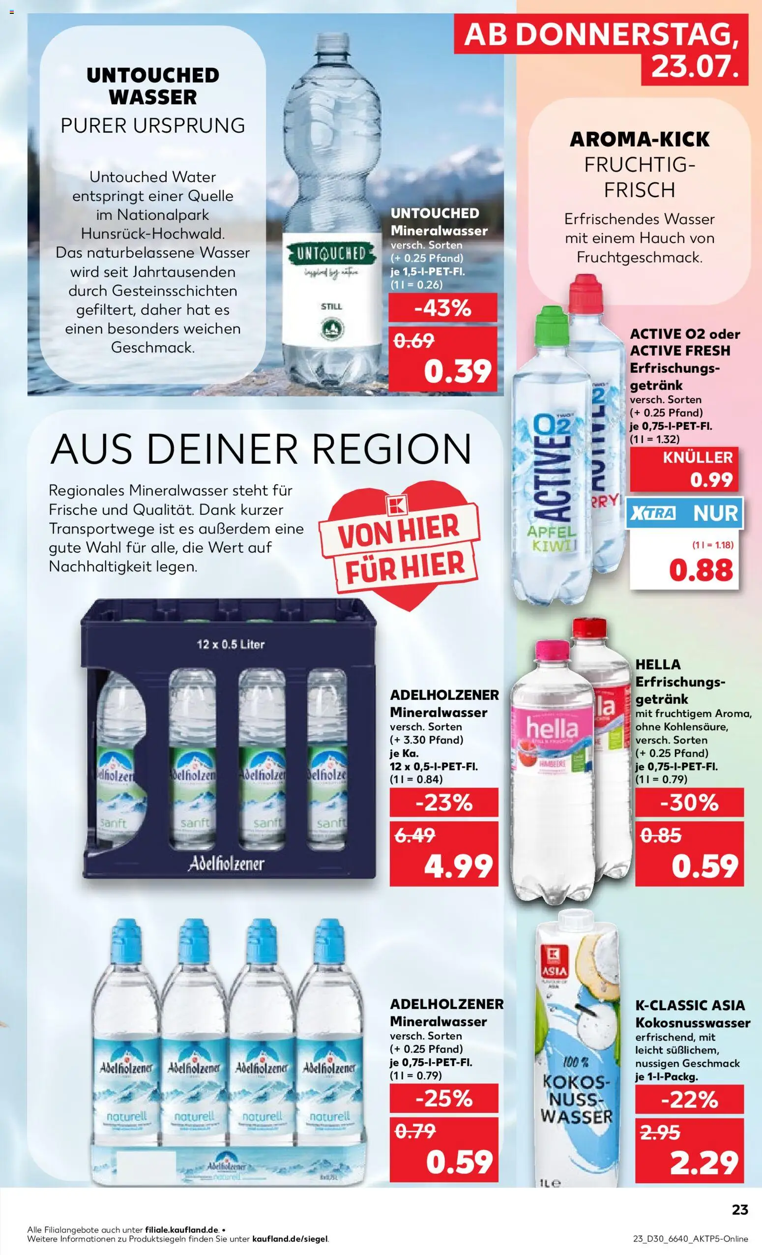 Kaufland Německo leták od 23.07.2026 | Strana: 23 | Produkty: Kokos