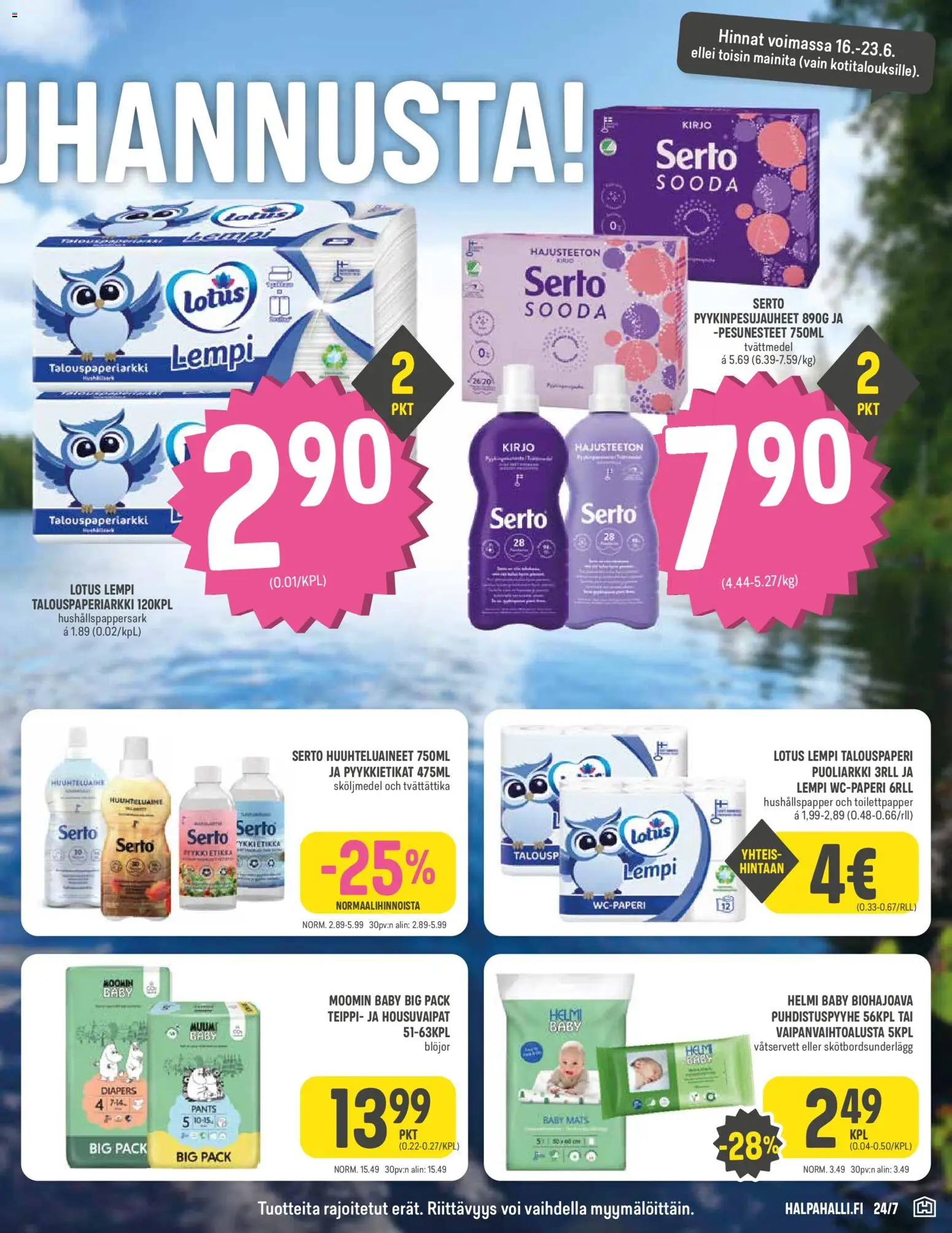 Halpa Halli tarjoukset – voimassa 16.06.2026 alkaen | Sivu: 7 | Tuotteet: Voi, Teippi