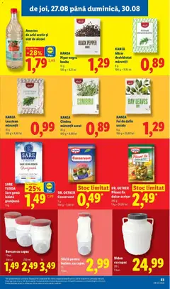 Ofertele Lidl valabile de la 24.08.2026 | Pagină: 53 | Produse: Mărar, Kania, Borcan, Piper