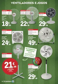 Pré-visualização E.Leclerc folheto Viva Portugal válido de 02.06.2026 | Página: 10 | Produtos: Jogos, Ventilador, Mesa