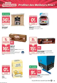 Promocash - Prévisualisation de Promocash catalogue valide à partir de 28.05.2026 | Page: 21 | Produits: Poudre, Pâte à tartiner, Lait, Gélatine