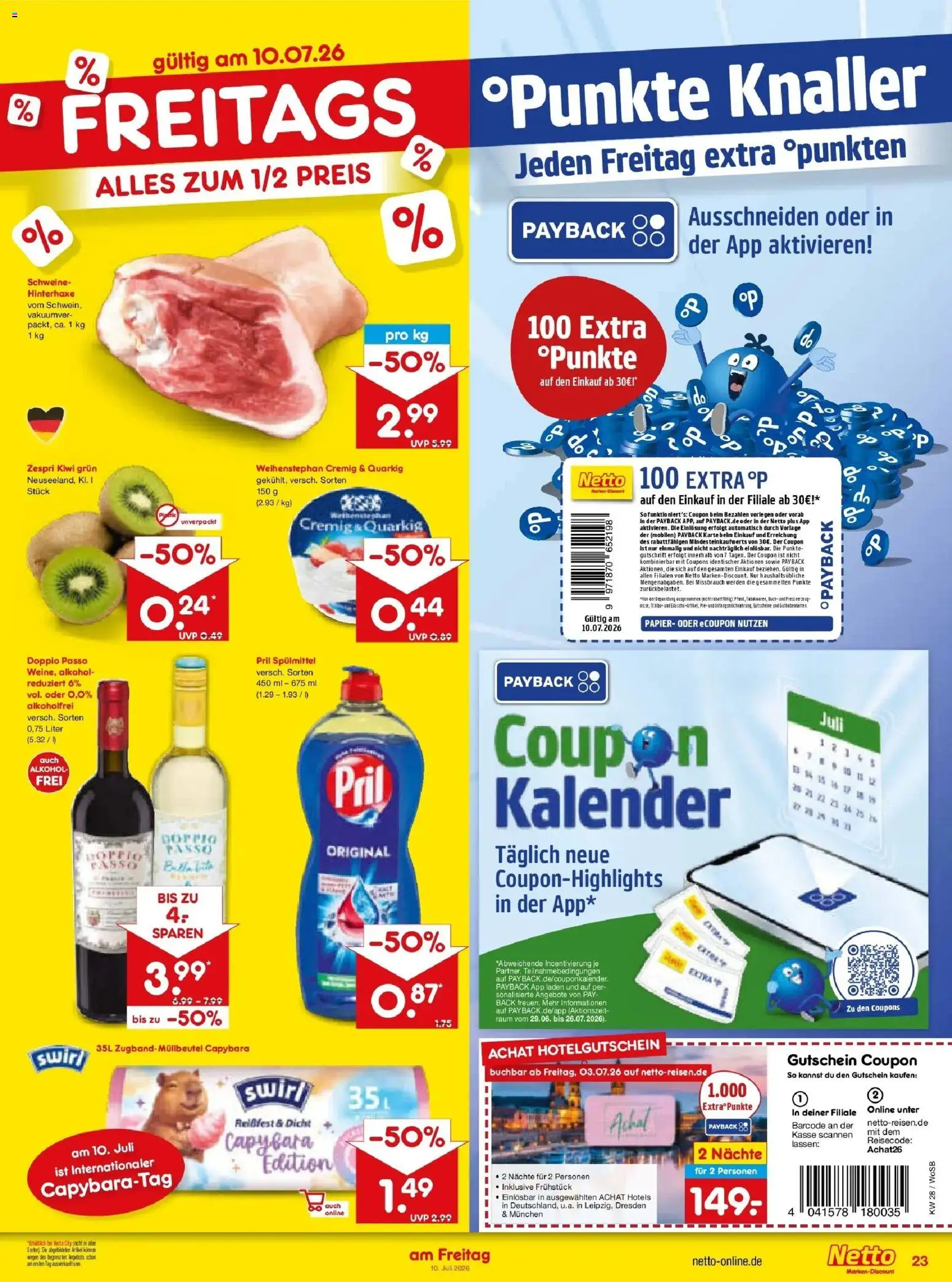 Netto Marken-Discount - Netto: Wochenangebote – gültig ab 05.07.2026 | Seite: 39 | Produkte: Doppio Passo, Pril, Kiwi
