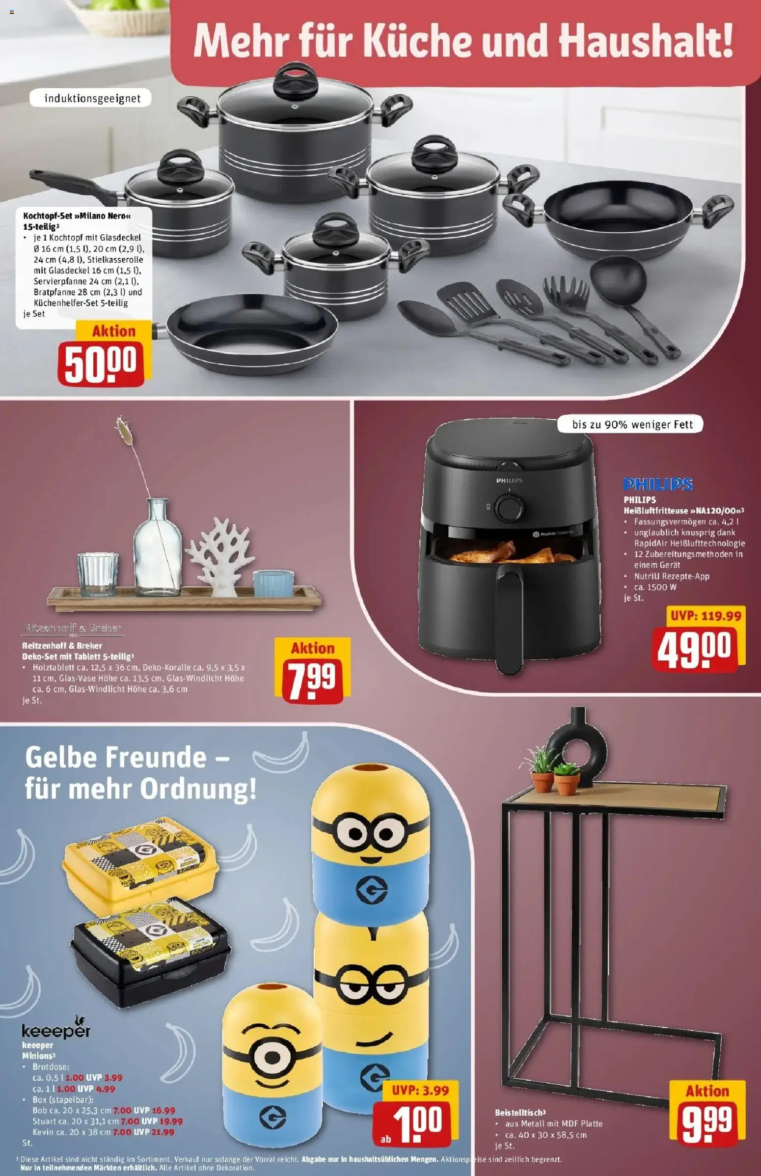 REWE Prospekt ab 17.08.2026 zum Blättern » Angebote | Seite: 39 | Produkte: Philips, Box, Küche, Heißluftfritteuse