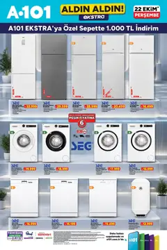 22 Ekim 2026 tarihinden itibaren geçerli olan A101 kataloğu önizlemesi
