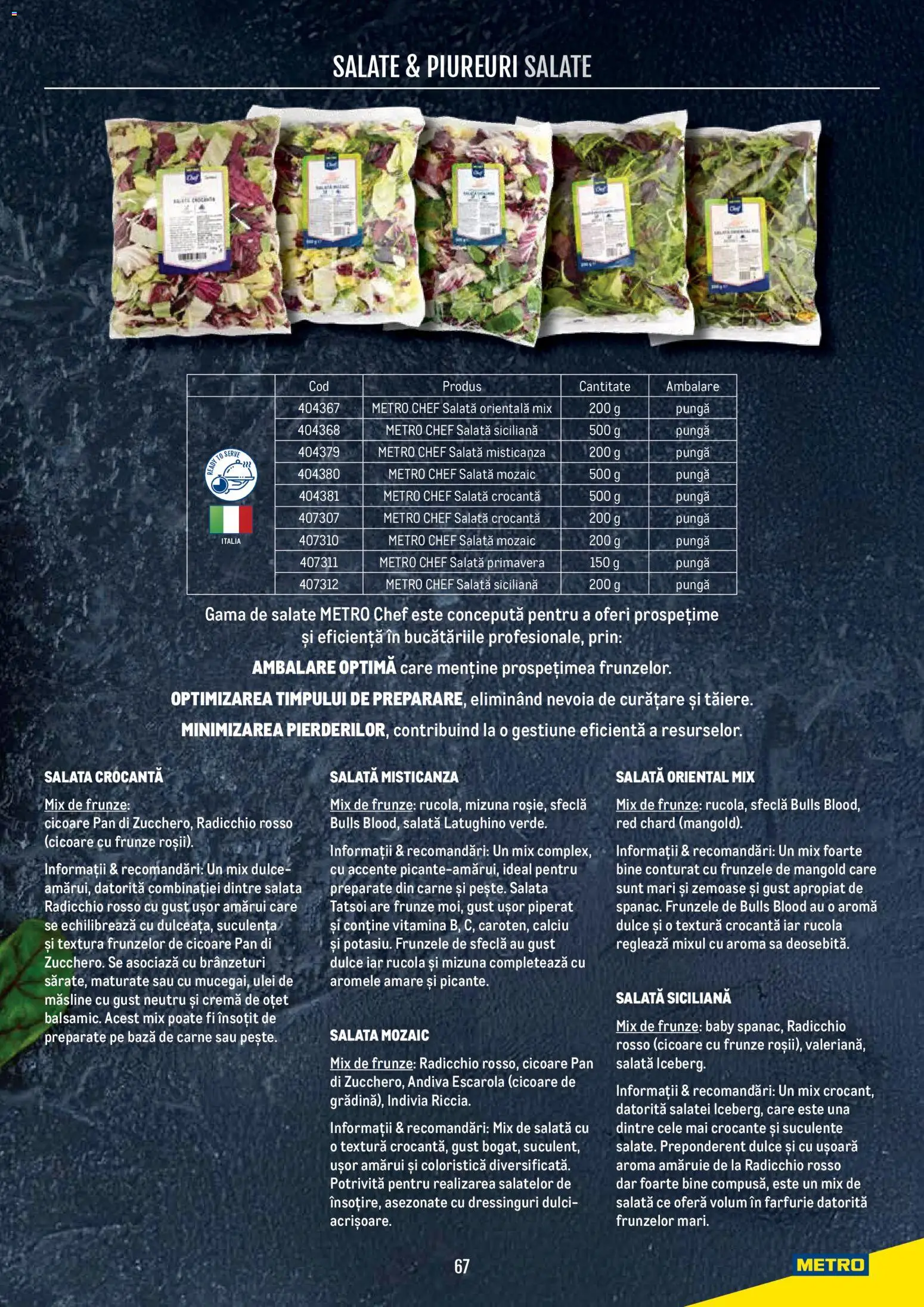 Noul catalog Metro – valabil de la 21.04.2026 | Pagină: 67 | Produse: Pungă, Măsline, Cremă, Sfeclă