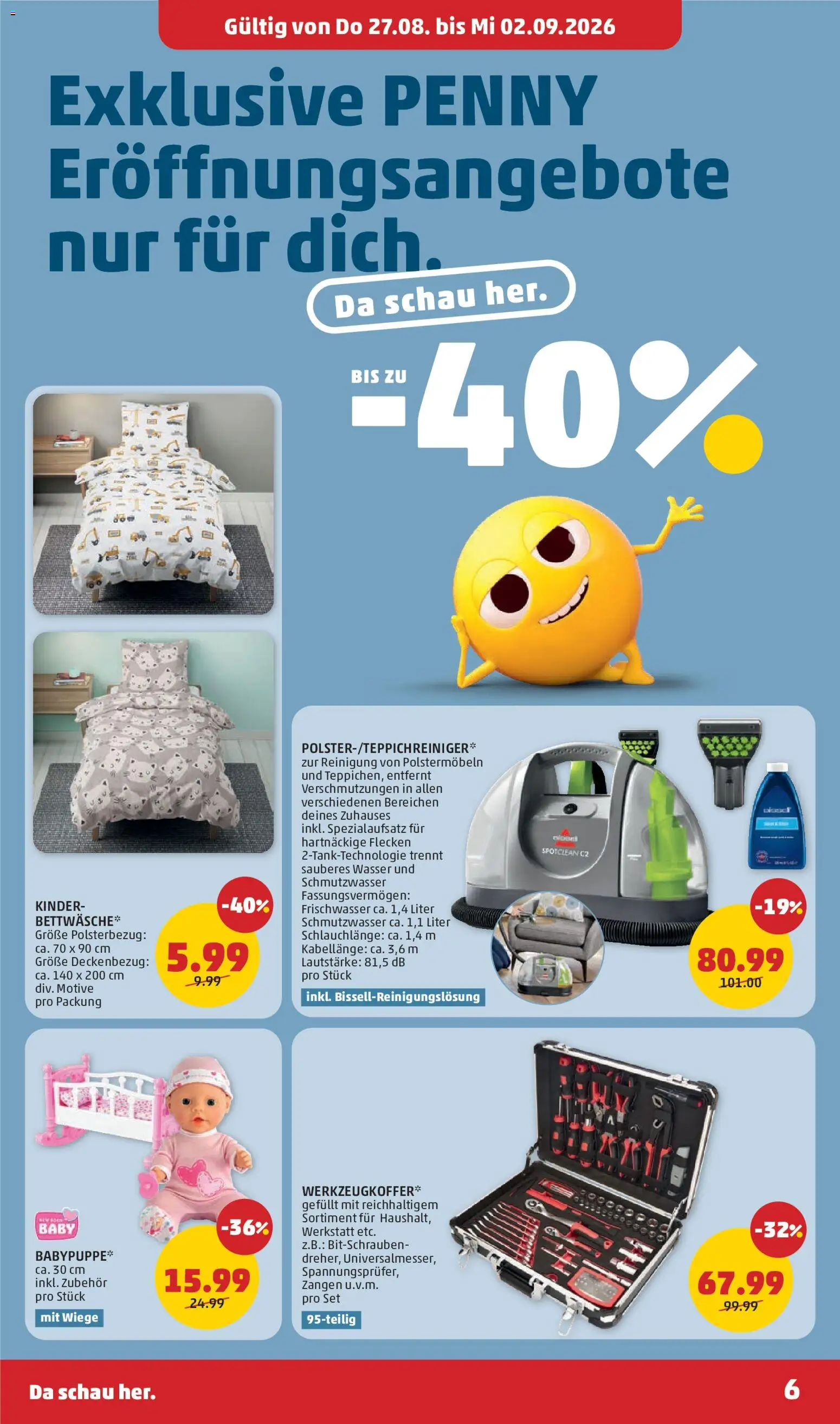 Penny Markt Eröffnung in 4490 St. Florian gültig ab 23.08.2026 | Seite: 6 | Produkte: Wasser