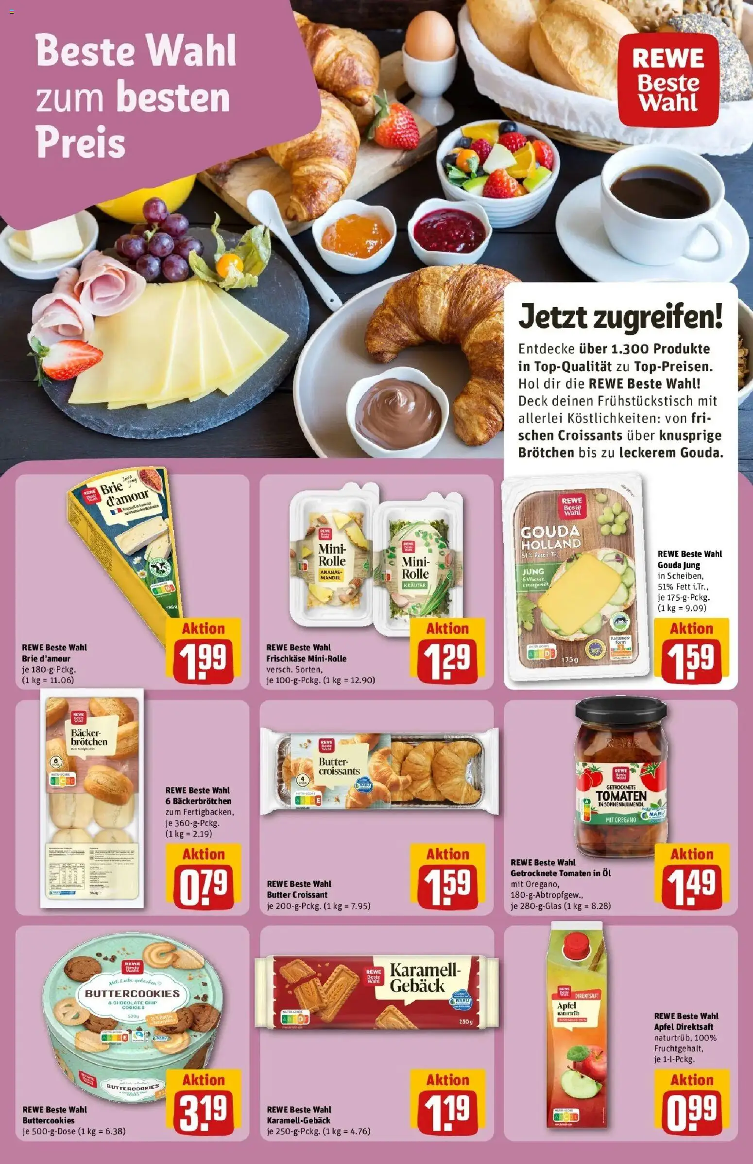 REWE Prospekt ab 26.10.2026 zum Blättern » Angebote | Seite: 14 | Produkte: Gouda, Äpfel, Tomaten, Frischkase