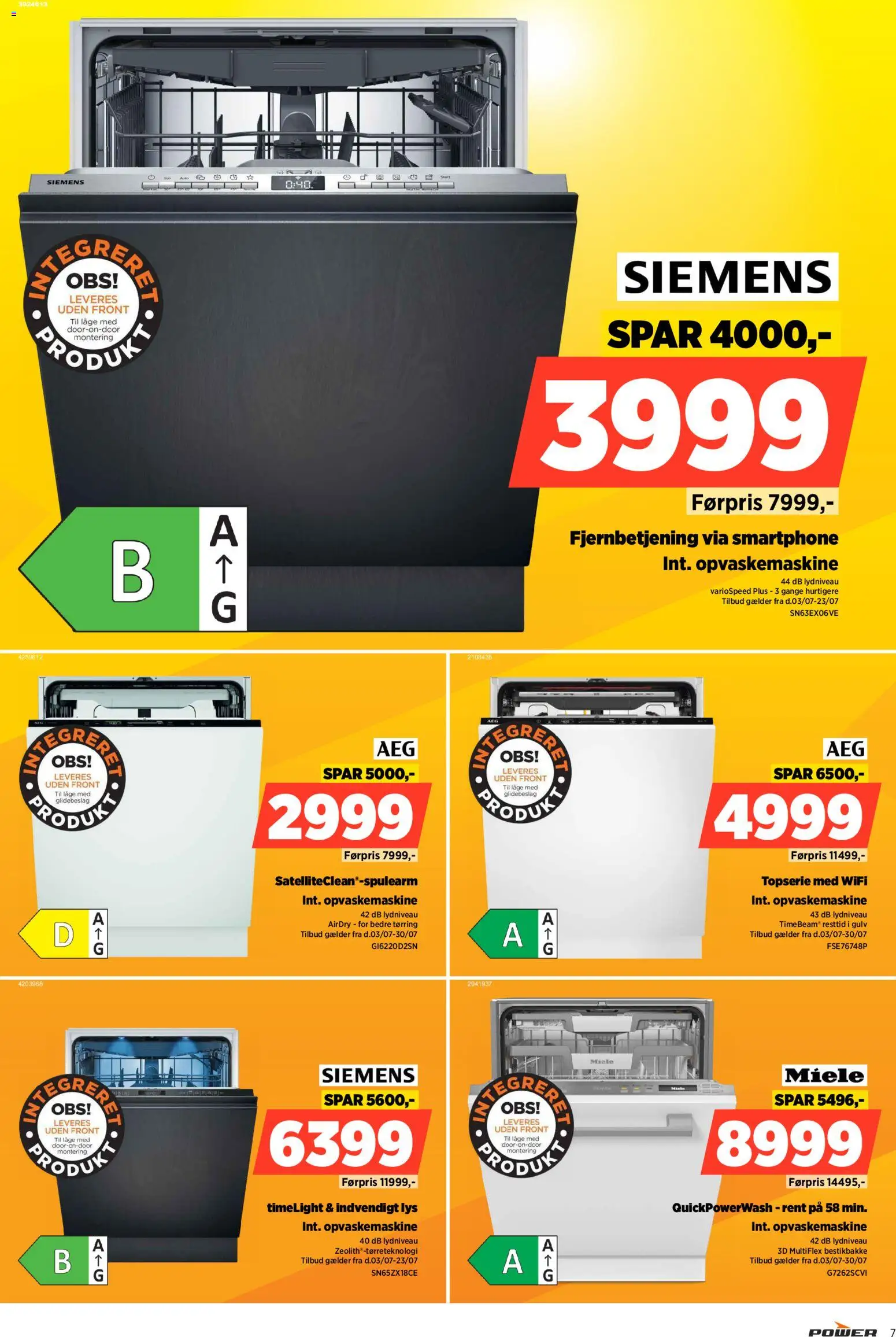 Power tilbudsavis – gyldig fra 17/07/2026 | Side: 7 | Produkter: Smartphone, Opvaskemaskine