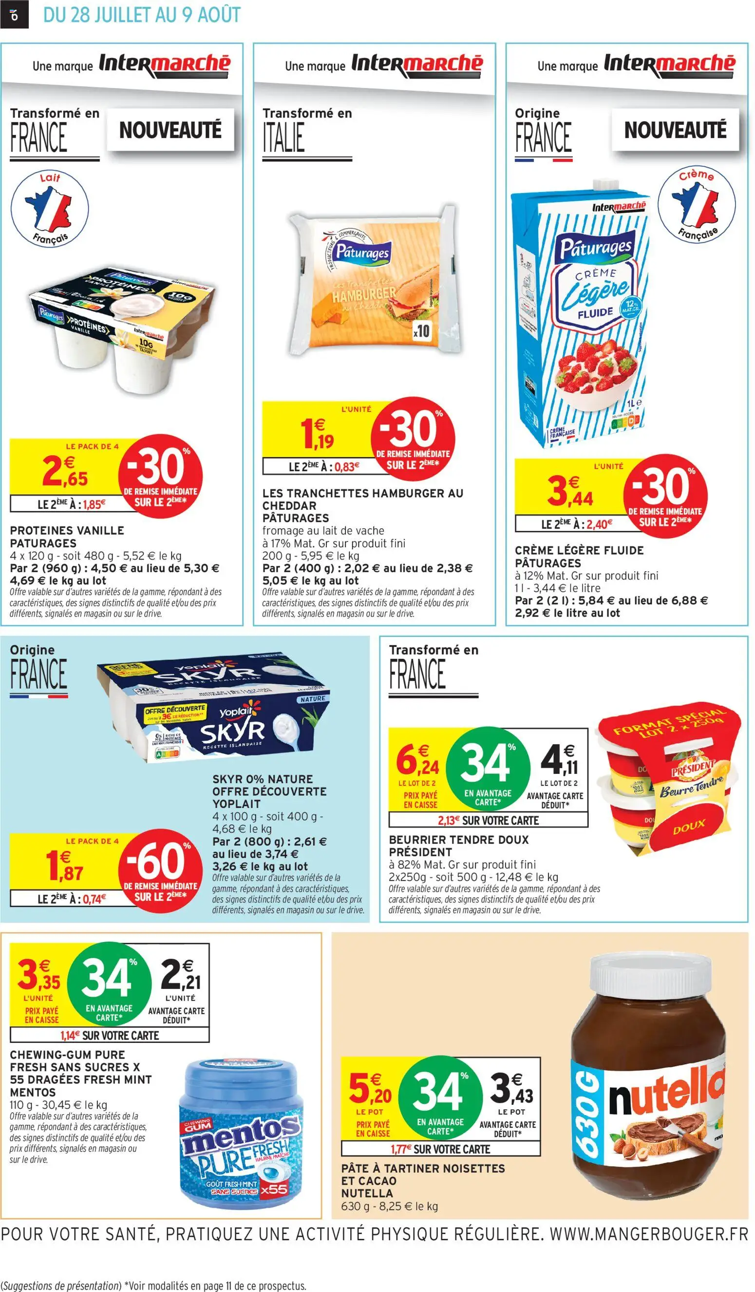 {H1} | Page: 6 | Produits: Dragées, Fromage, Skyr, Crème
