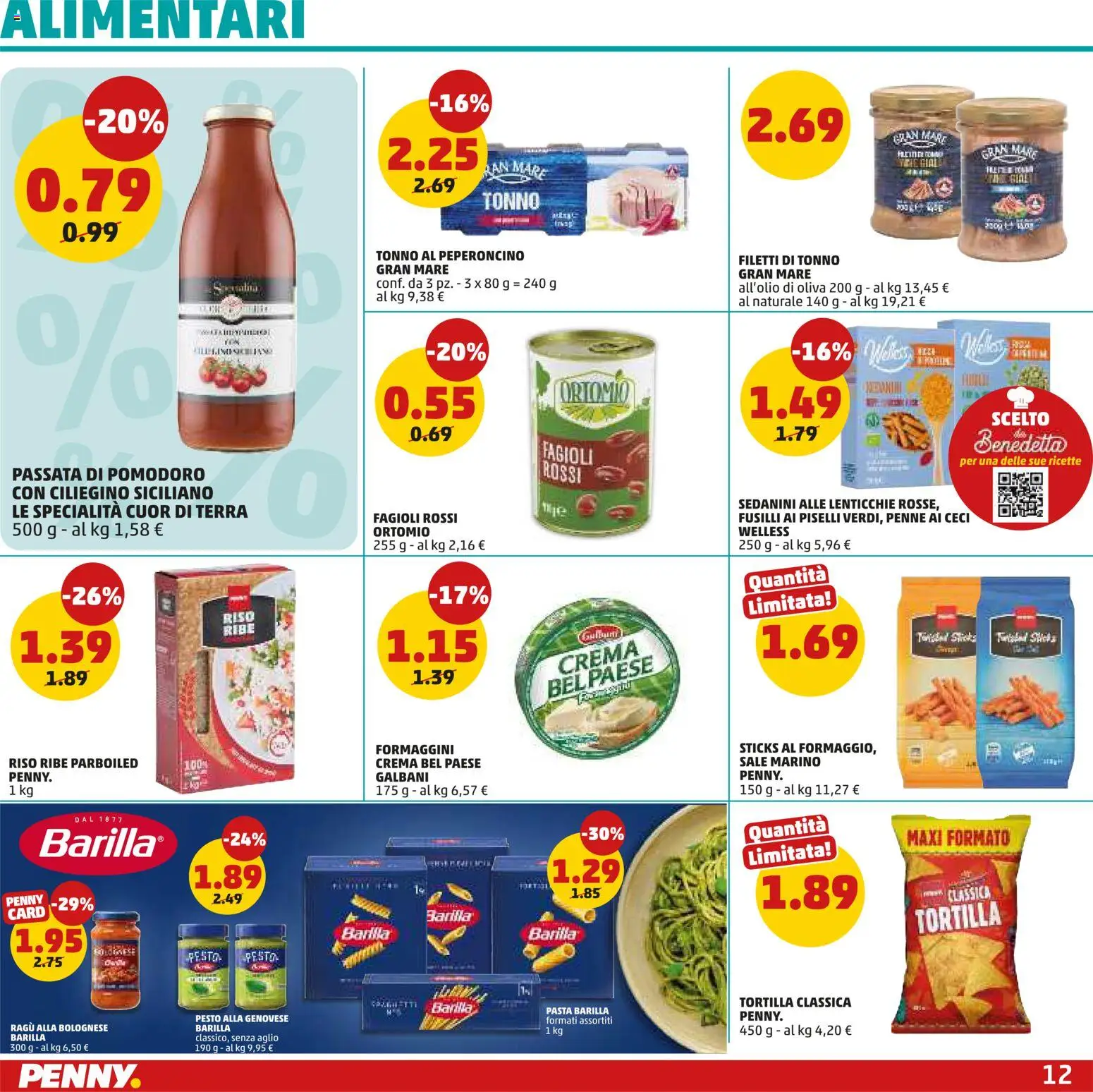 Volantino PENNY del 27/08/2026 | Pagina: 12 | Prodotti: Riso, Ceci, Piselli, Tonno