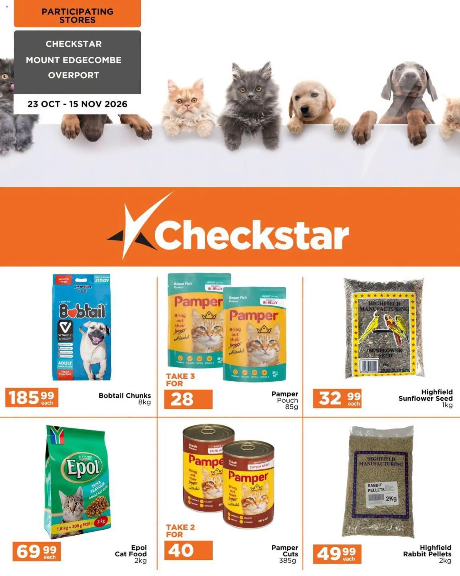 New Check Star catalogue – valid from 23/10/2026 | Page: 1 | Products: Tuna, Rabbit, Steak, Gravy