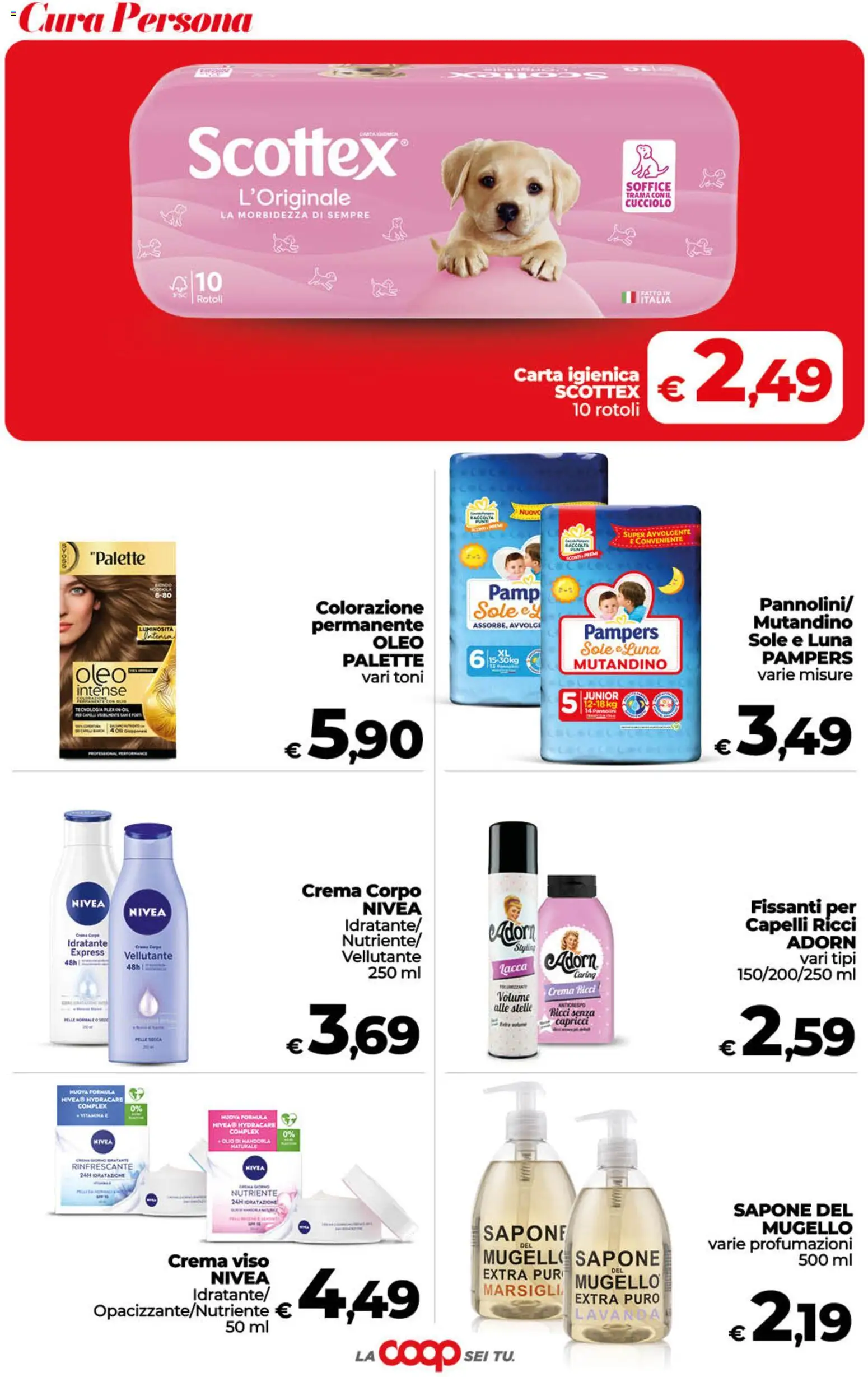 Volantino COOP del 23/10/2026 | Pagina: 36 | Prodotti: Crema, Pannolini, Sapone, Lavanda