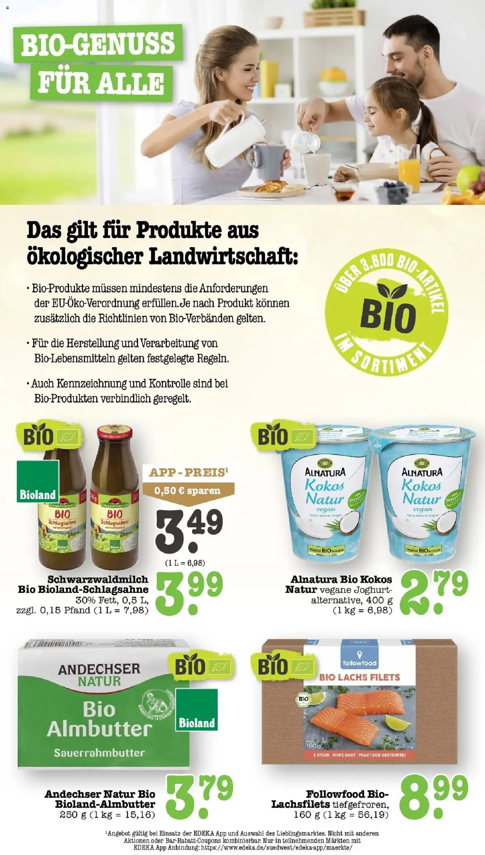E center Prospekt Mainz-Weisenau (ab 05.10.2026) zum Blättern | Seite: 48 | Produkte: Schlagsahne, Joghurt, Lachs