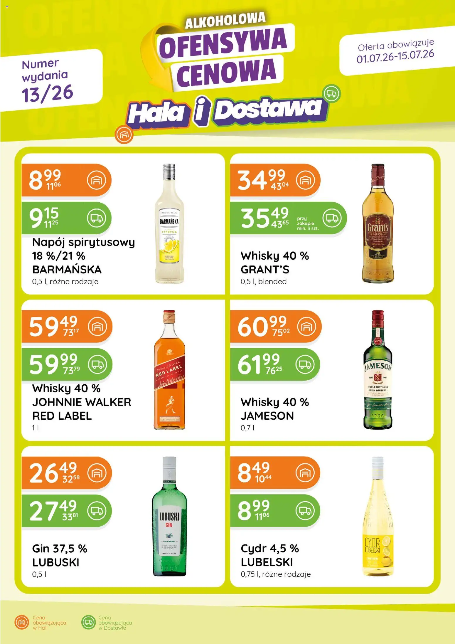 Eurocash gazetka - Ofensywa Alkoholowa od 01.07.2026 | Strona: 1 | Produkty: Cytryna, Cydr, Red label, Whisky