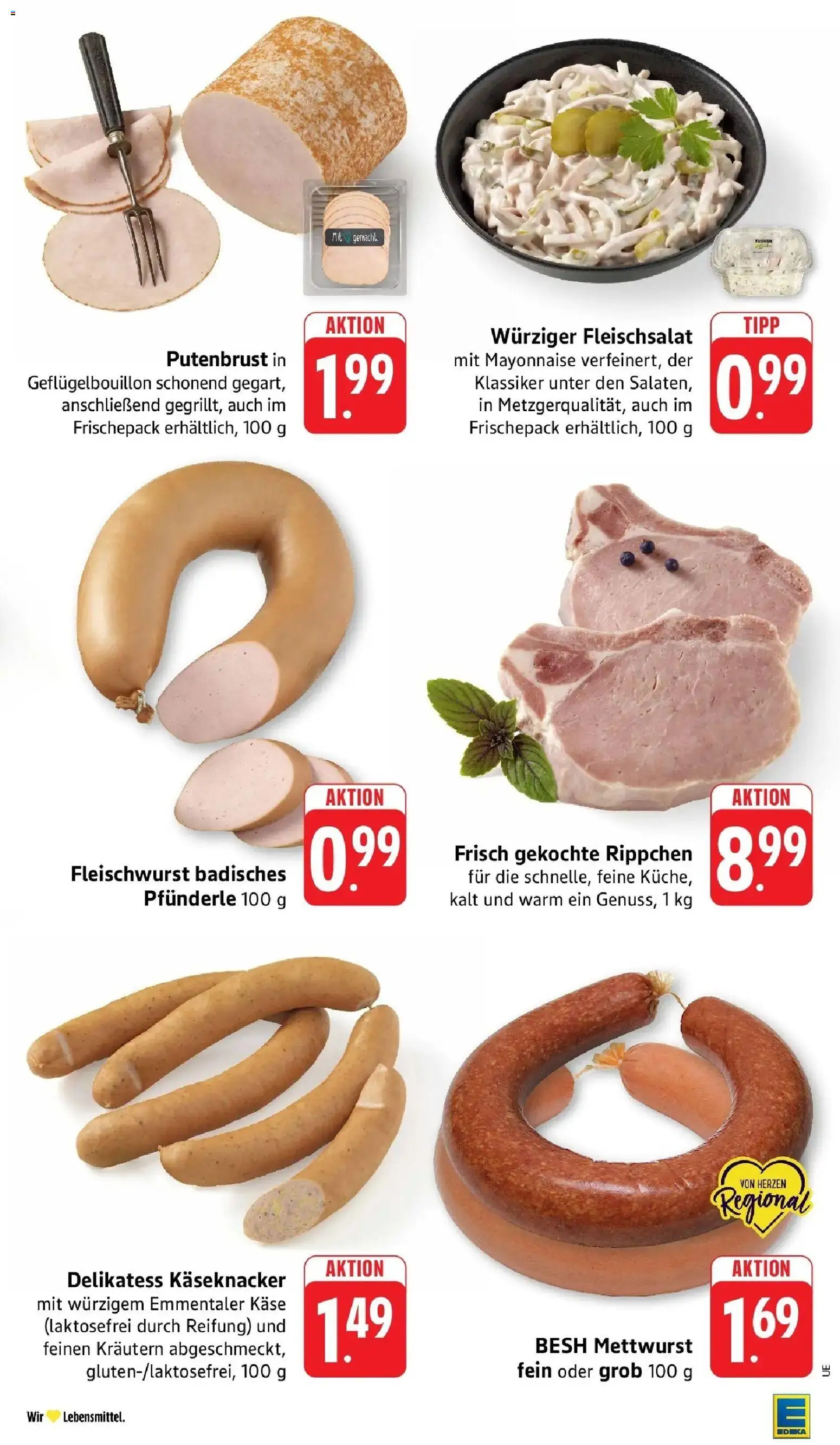 Edeka Prospekt Heilbronn (ab 17.08.2026) » Angebote Online | Seite: 7 | Produkte: Putenbrust, Käse, Mayonnaise