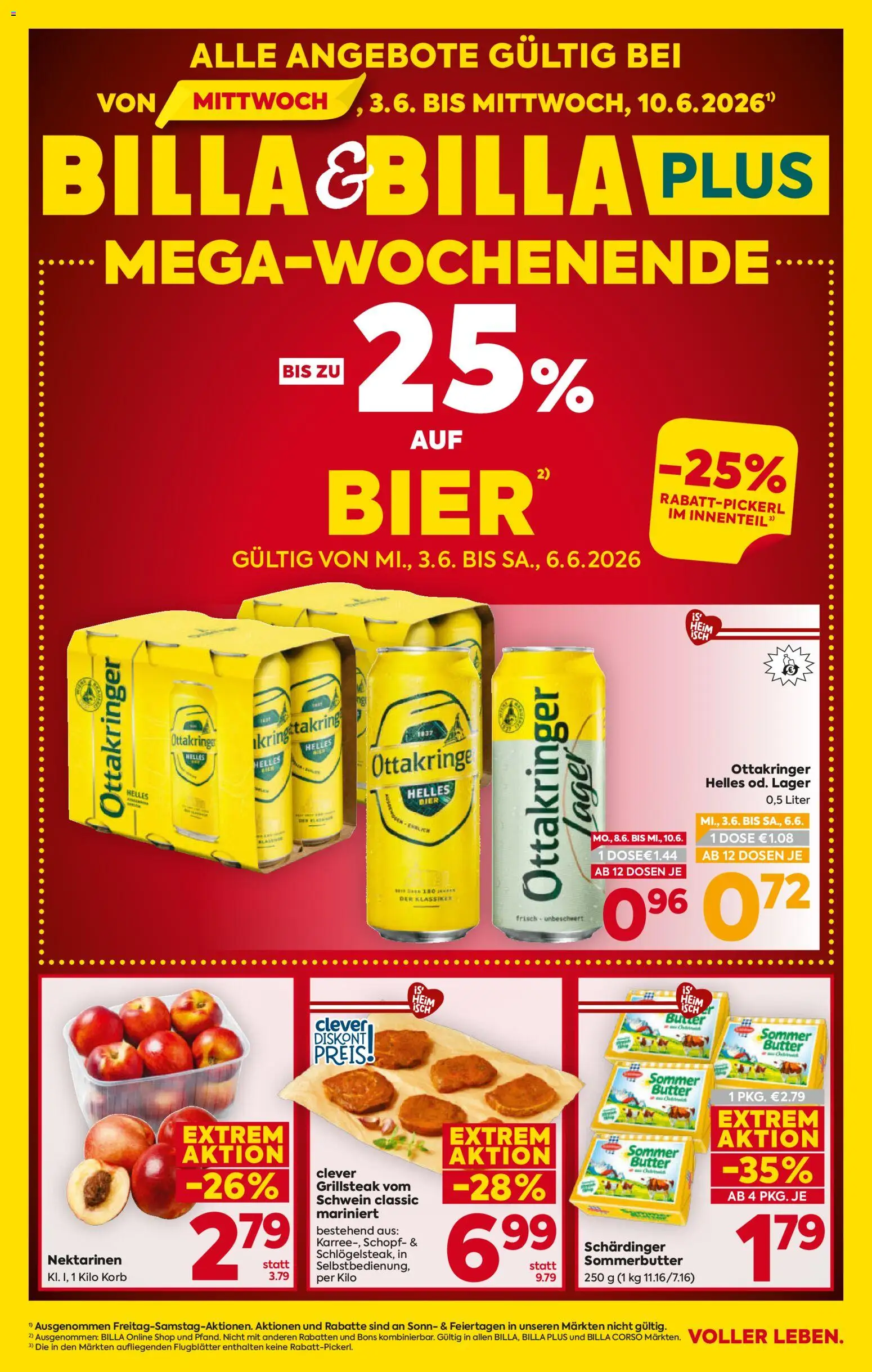 Billa Flugblatt gültig ab 03.06.2026 | Seite: 1