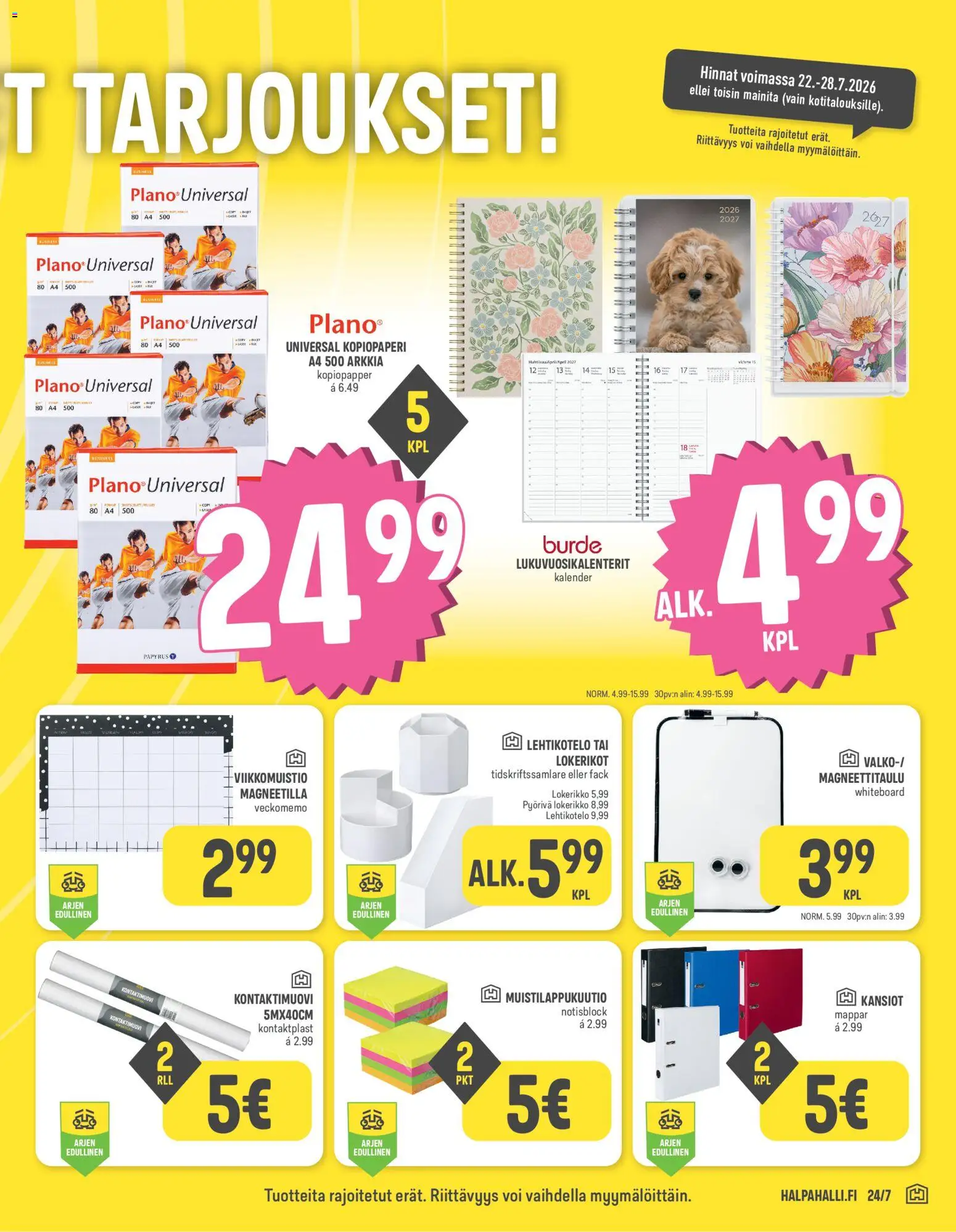 Halpa Halli tarjoukset – voimassa 22/07/2026 alkaen | Sivu: 9 | Tuotteet: Voi
