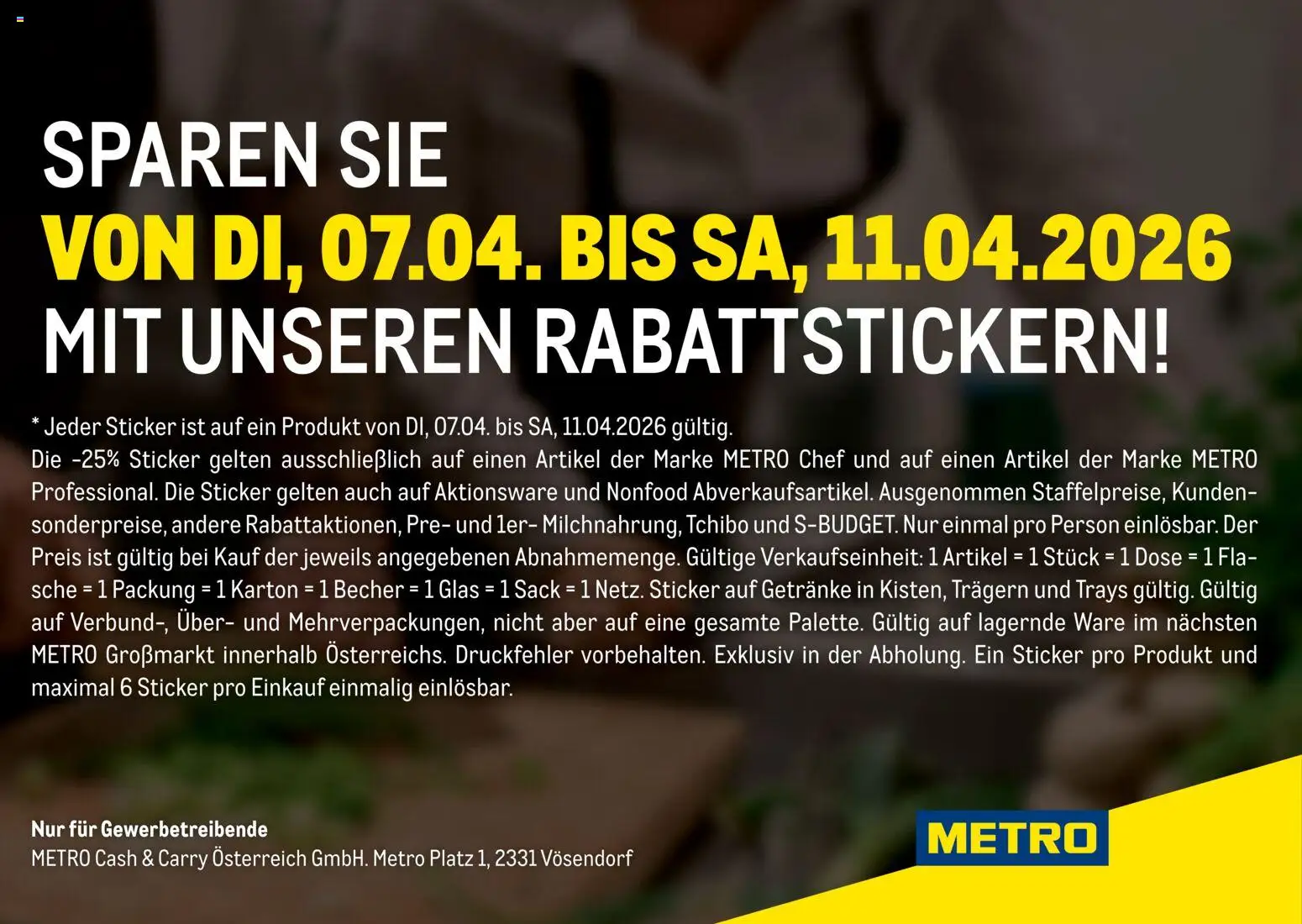 Metro Mit Jedem Sticker Sparen (07.04.2026) || Aktuelle Angebote
