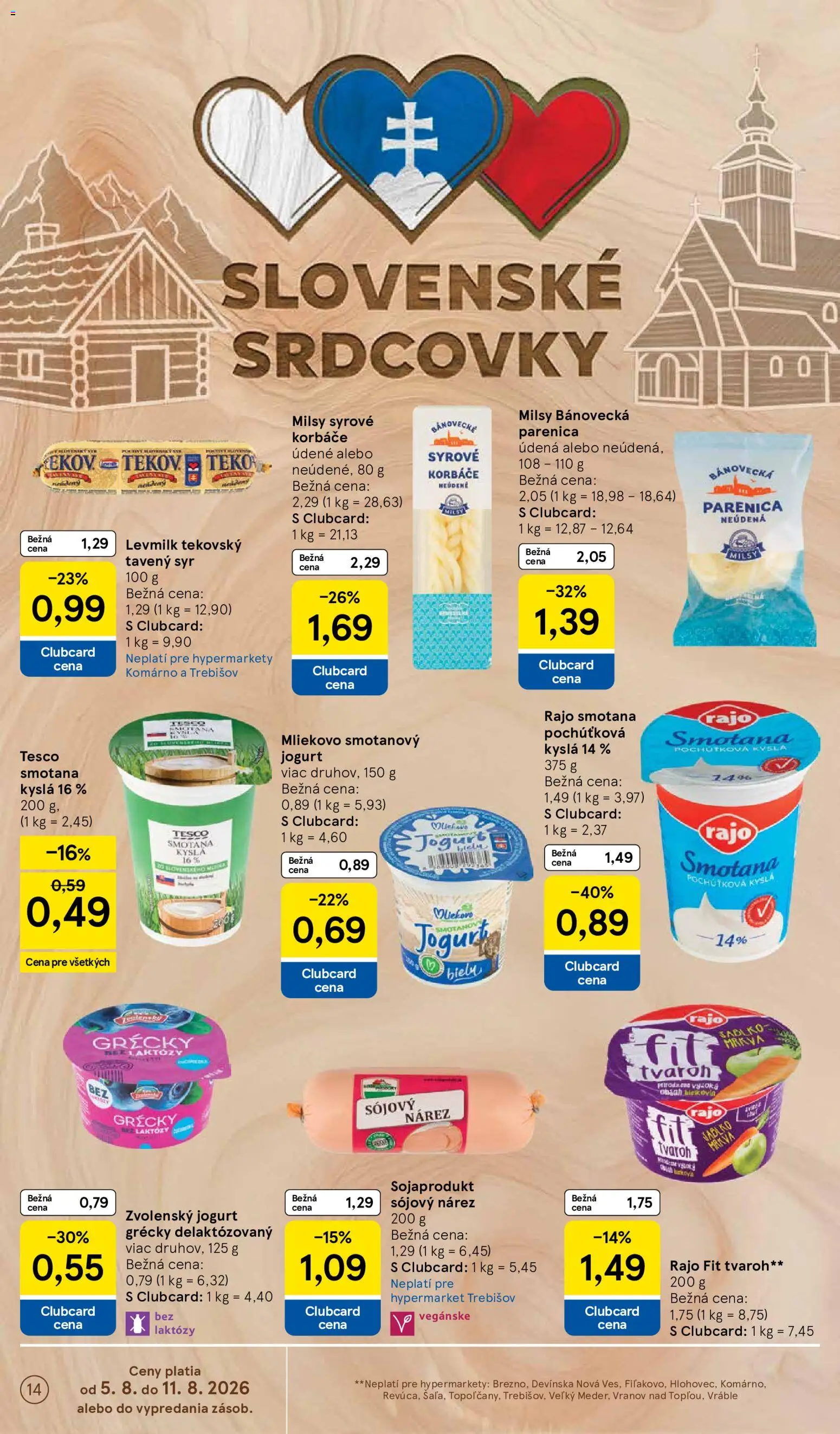 Nové Tesco akcie – leták je platný od 05.08.2026 | Strana: 14