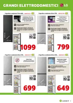 Anteprima del volantino Comet volantino LG valido a partire dal 29/06/2026 | Pagina: 3 | Prodotti: Freezer, Frigorifero, Frigorifero combinato