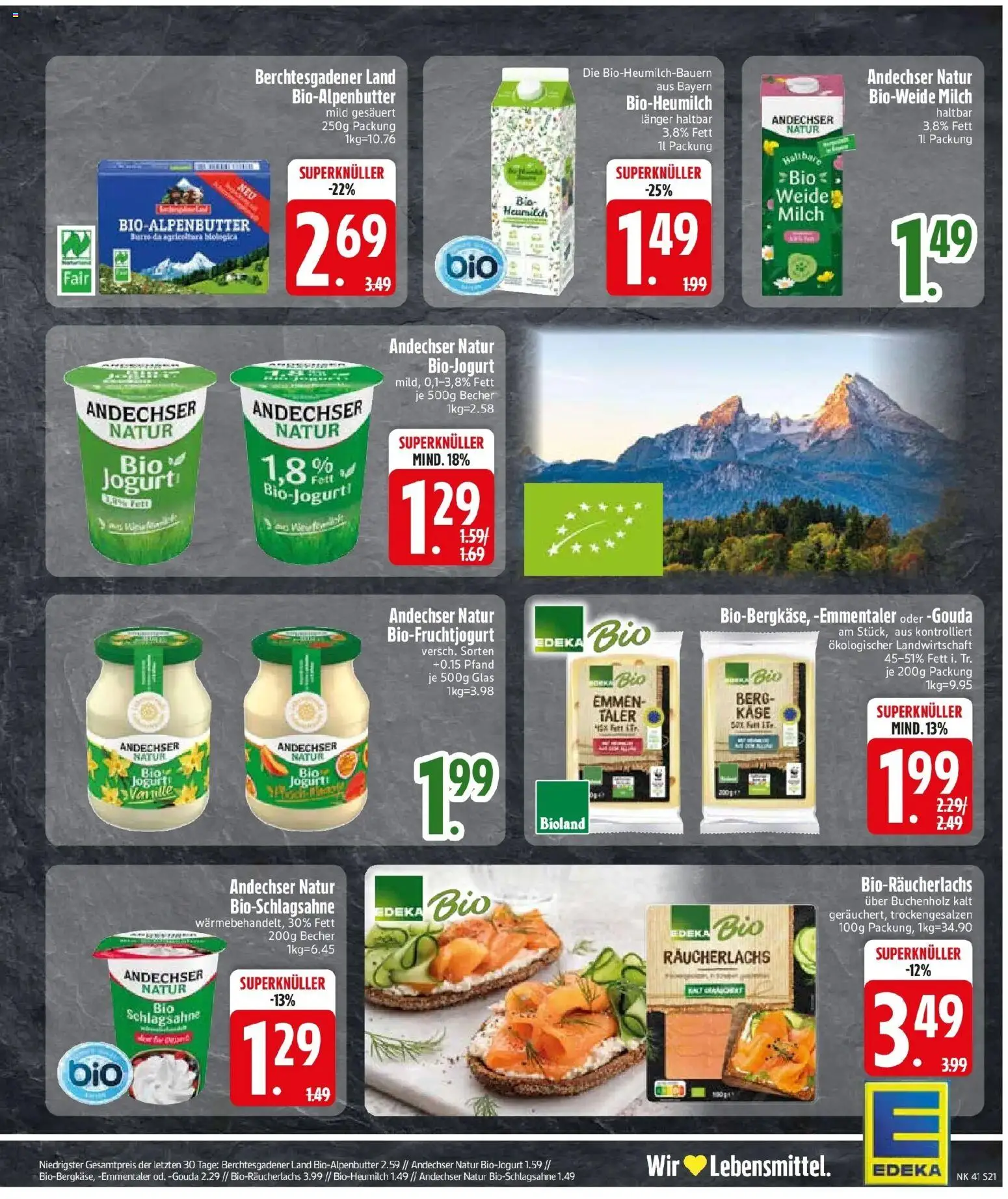Edeka Prospekt München (ab 05.10.2026) » Angebote Online | Seite: 23 | Produkte: Käse, Gouda, Vanille, Räucherlachs