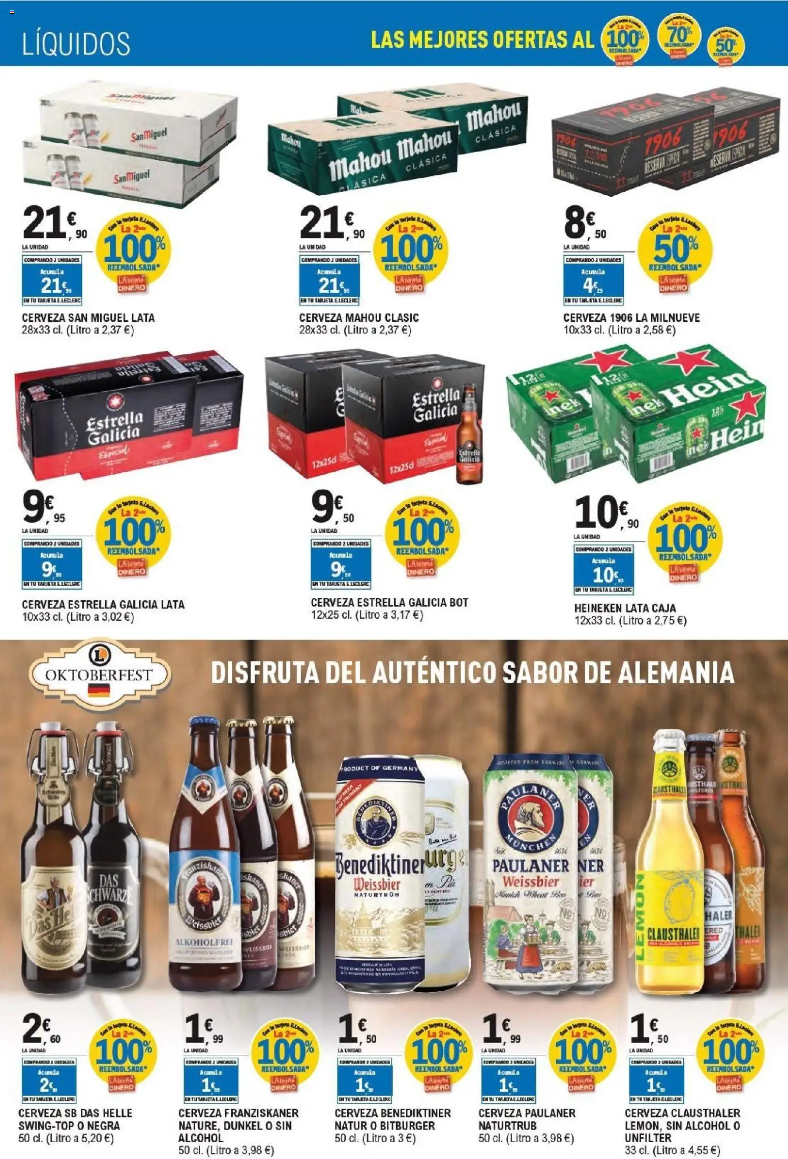 E.Leclerc - Alianza Locales │ válido desde el 21/10/2026 | Página: 24 | Productos: Tomate, Cerveza, Heineken, Caja