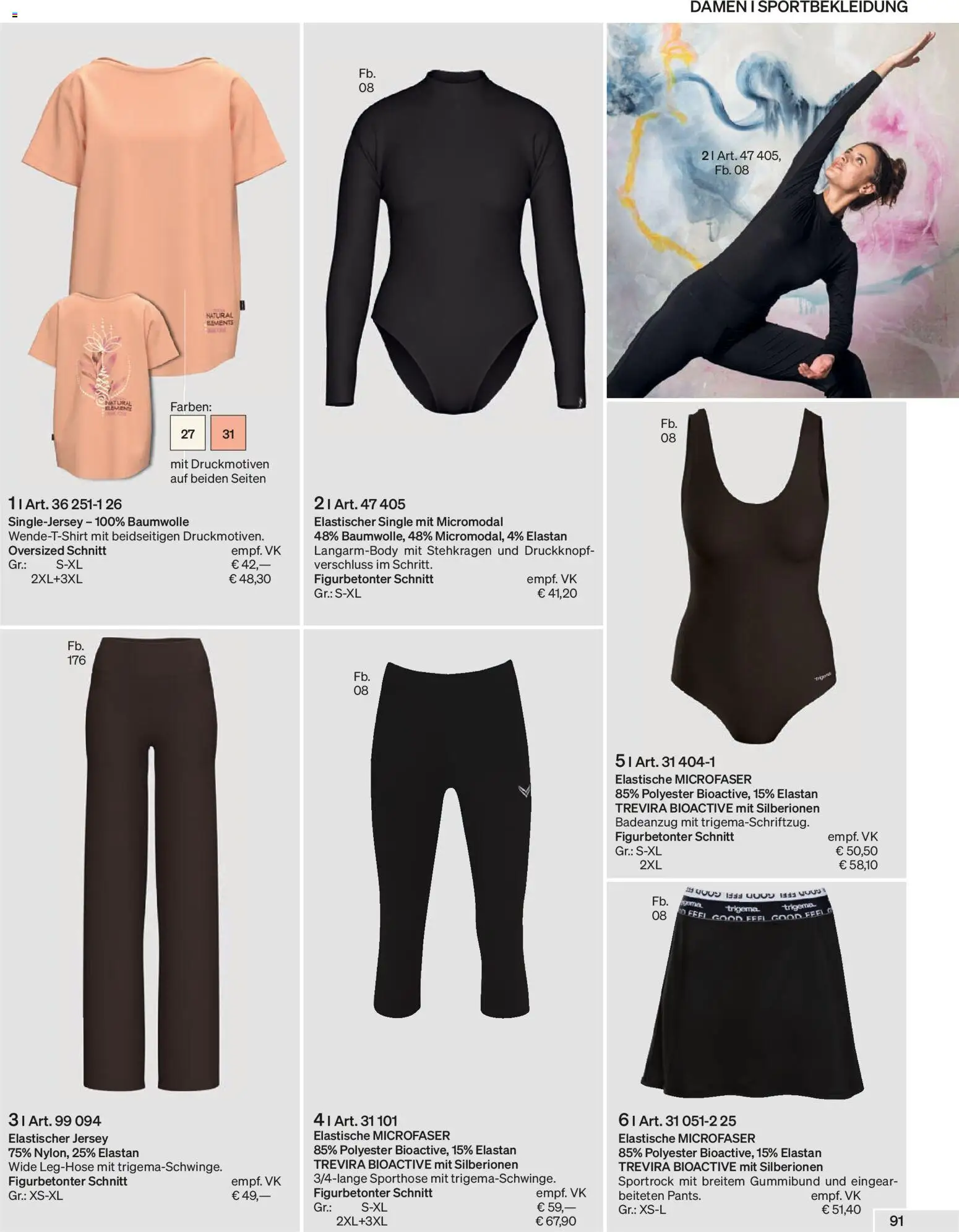 Trigema Prospekt – gültig ab 01.09.2026 | Seite: 92 | Produkte: Sporthose, Badeanzug