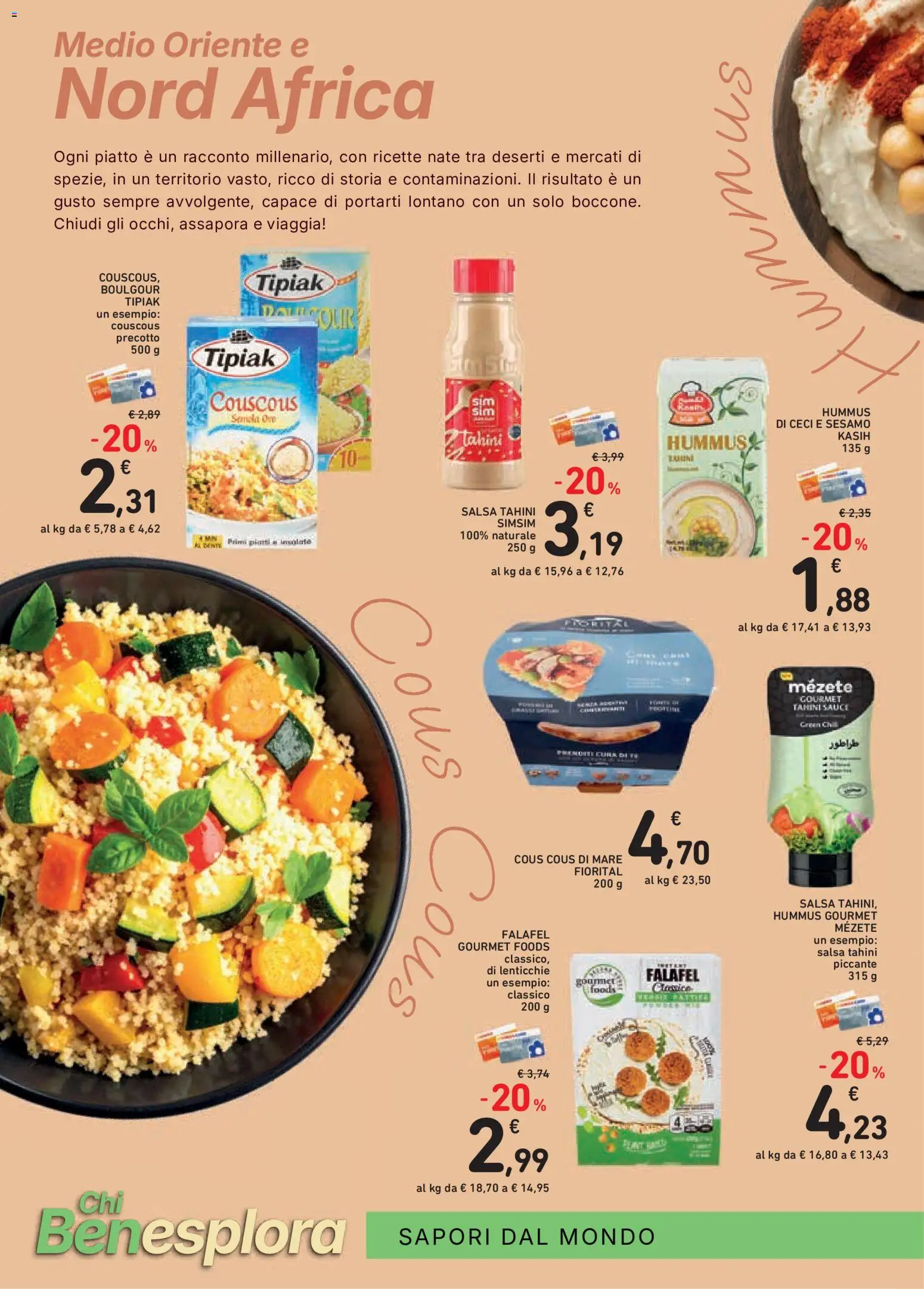 Volantino Conad del 12/08/2026 | Pagina: 12 | Prodotti: Ceci, Hummus, Falafel, Piatto