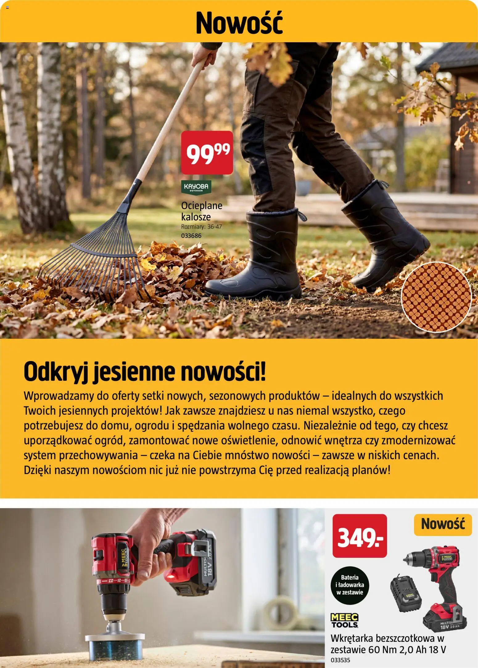 Jula gazetka - Rozpocznij jesienne majsterkowanie od 10.09.2026 | Strona: 6 | Produkty: Kalosze, Ładowarka, Bateria
