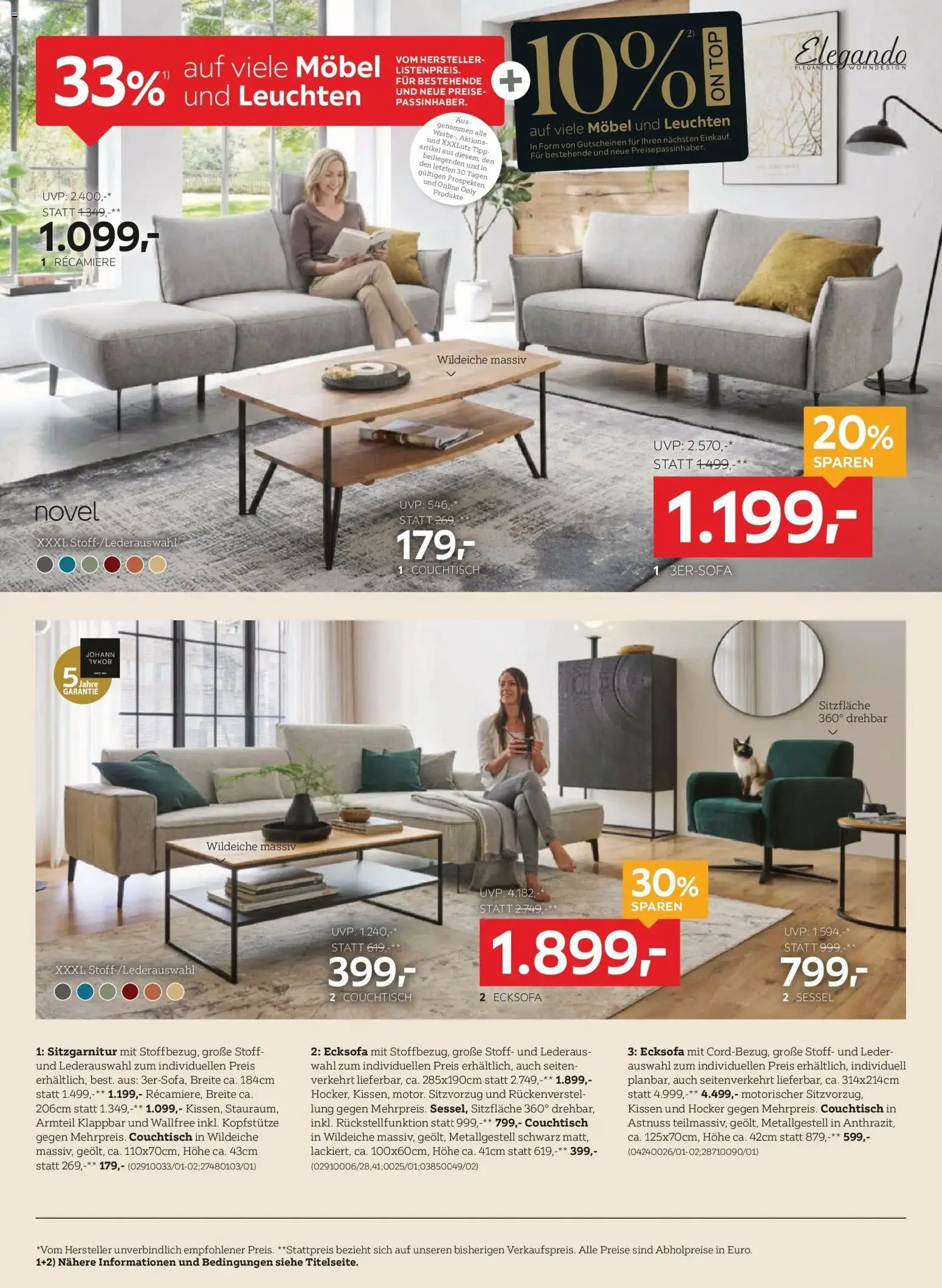 XXXLutz Hauptprospekt von 29.09.2026 - Aktuelle Angebote | Seite: 8 | Produkte: Kissen, Sessel, Couchtisch