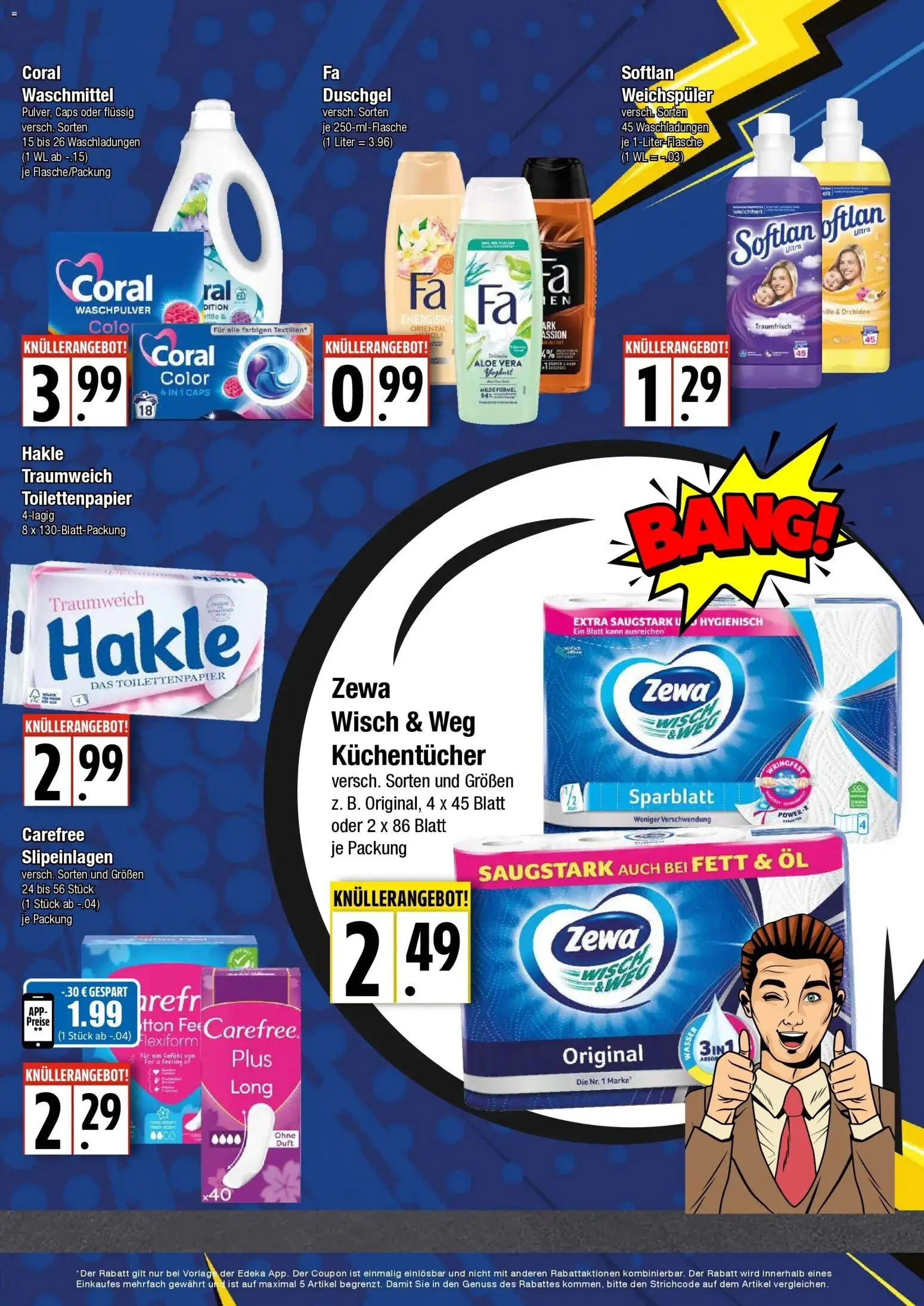 Edeka Prospekt Hamburg (ab 10.08.2026) » Angebote Online | Seite: 5 | Produkte: Zewa, Waschpulver, Wasser, Waschmittel