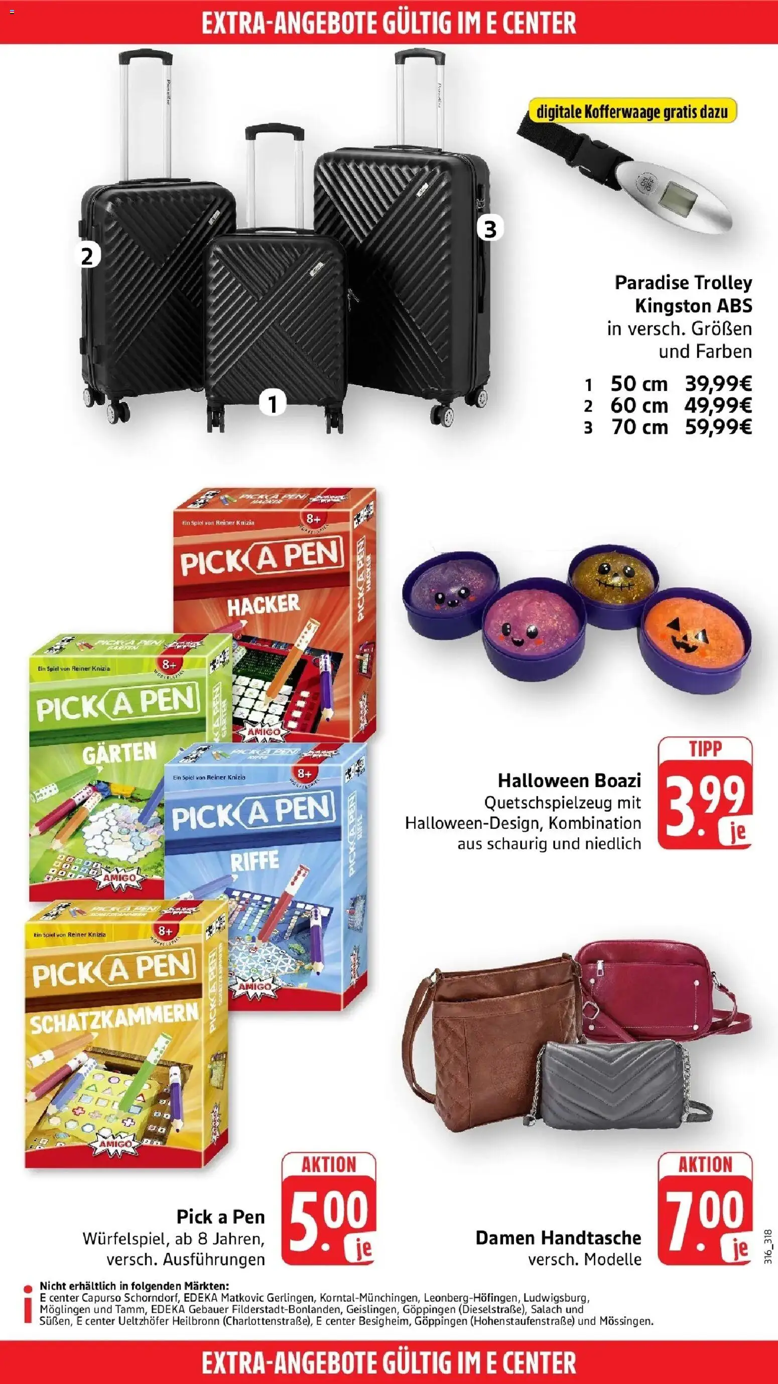 Edeka Prospekt Weil Der Stadt (ab 12.10.2026) » Angebote Online | Seite: 58 | Produkte: Spiel, Handtasche