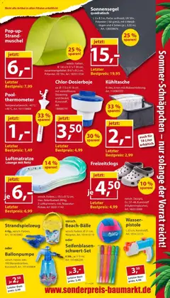 Sonderpreis Baumarkt Prospekt ab 01.08.2026 gültig | Seite: 9 | Produkte: Thermometer, Wasser