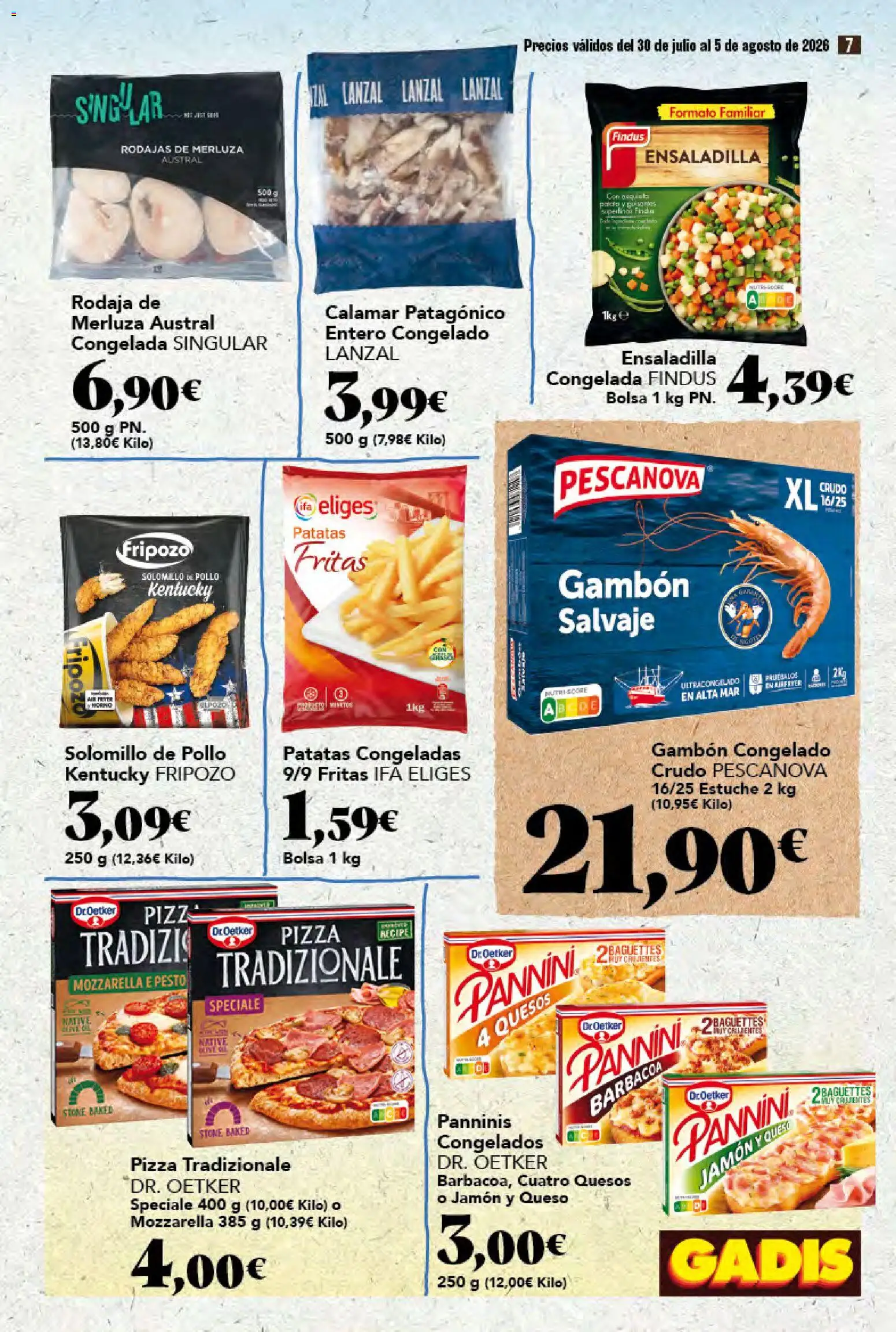 Gadis folleto │ válido desde el 30/07/2026 | Página: 7 | Productos: Queso, Jamón, Bolsa, Barbacoa