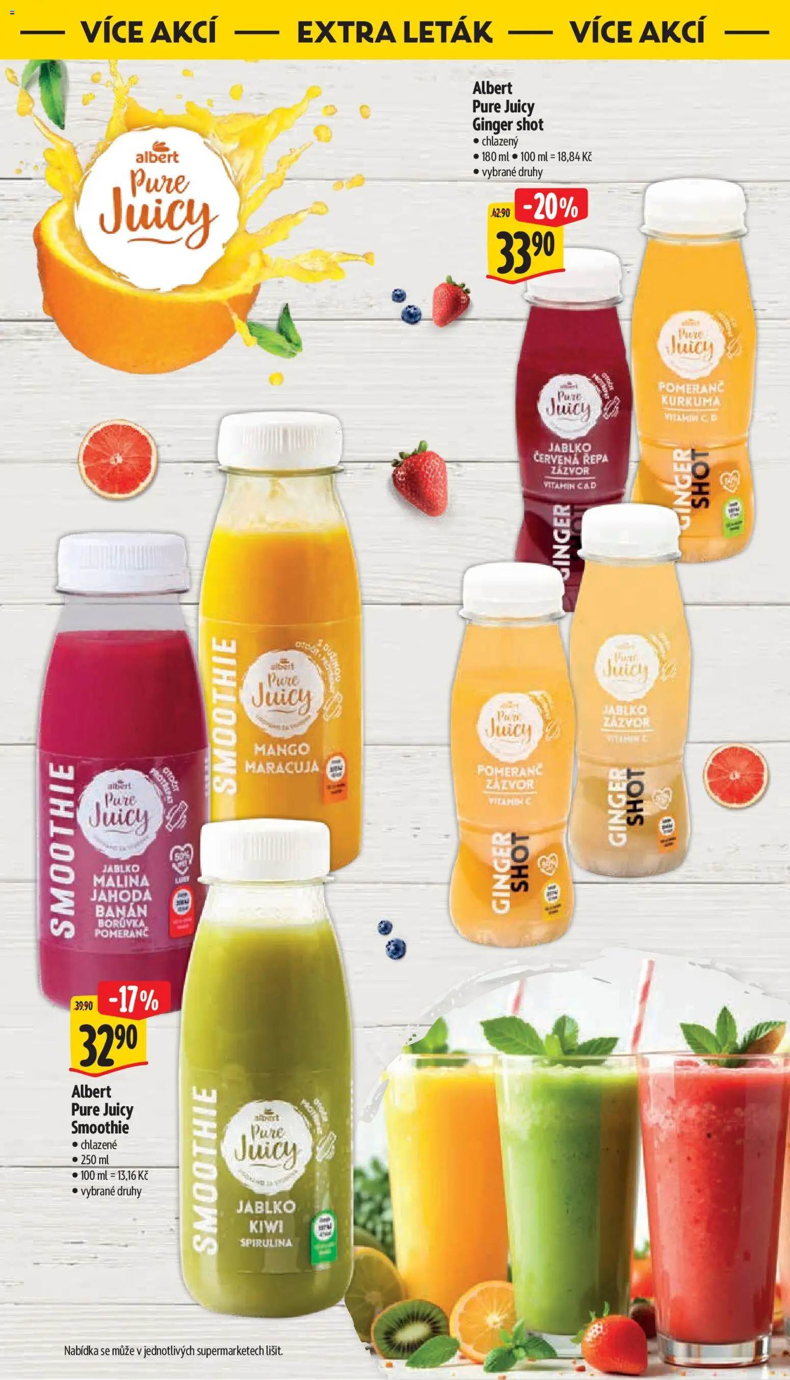 Albert leták - Supermarket od 21.10.2026 | Strana: 34 | Produkty: Maracuja, Červená řepa, Banán, Smoothie