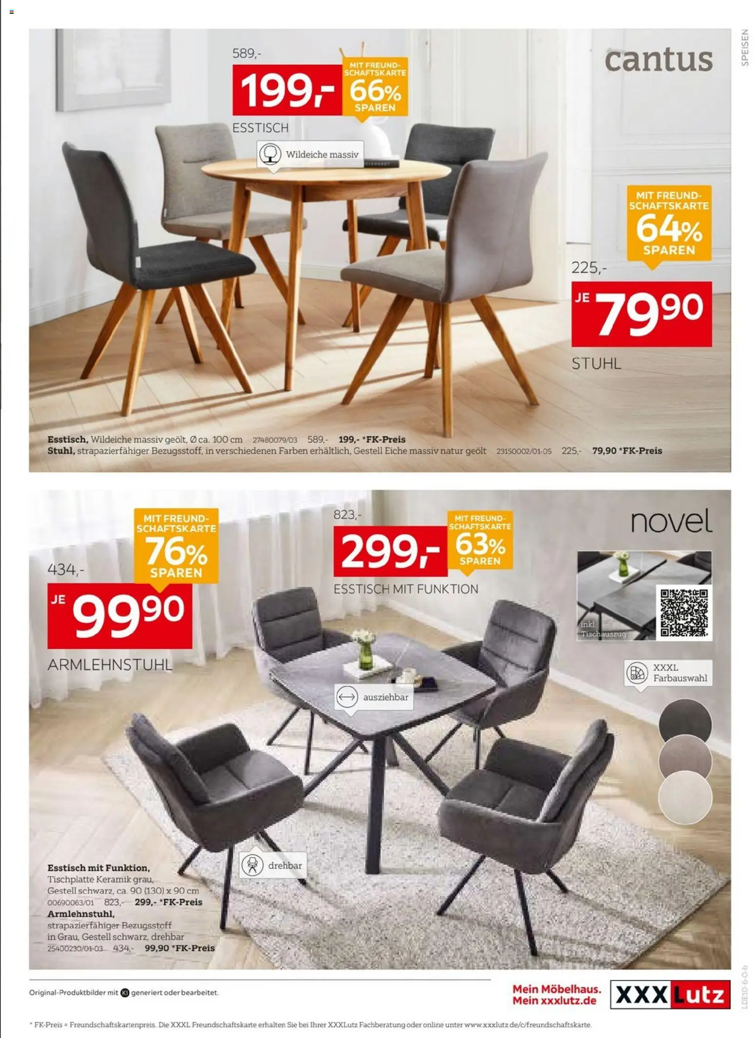 XXXLutz Red Shopping Week – gültig ab 03.10.2026 | Seite: 10 | Produkte: Esstisch, Stuhl