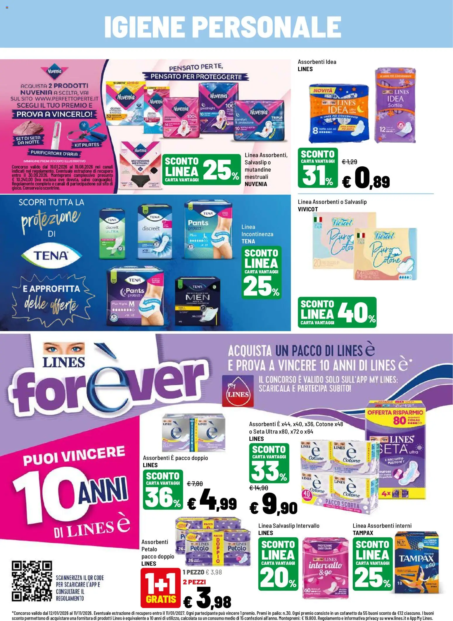 Volantino Iper del 03/07/2026 | Pagina: 18 | Prodotti: Mutandine, Purificatore d'aria