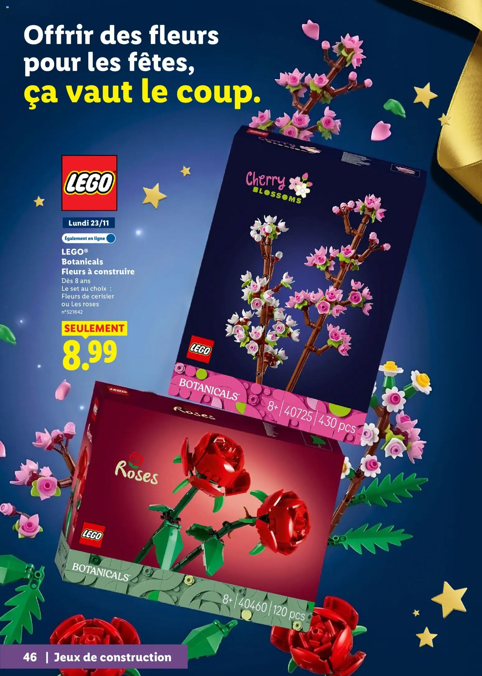 {H1} | Page: 46 | Produits: Légo, Fleurs, Jeux
