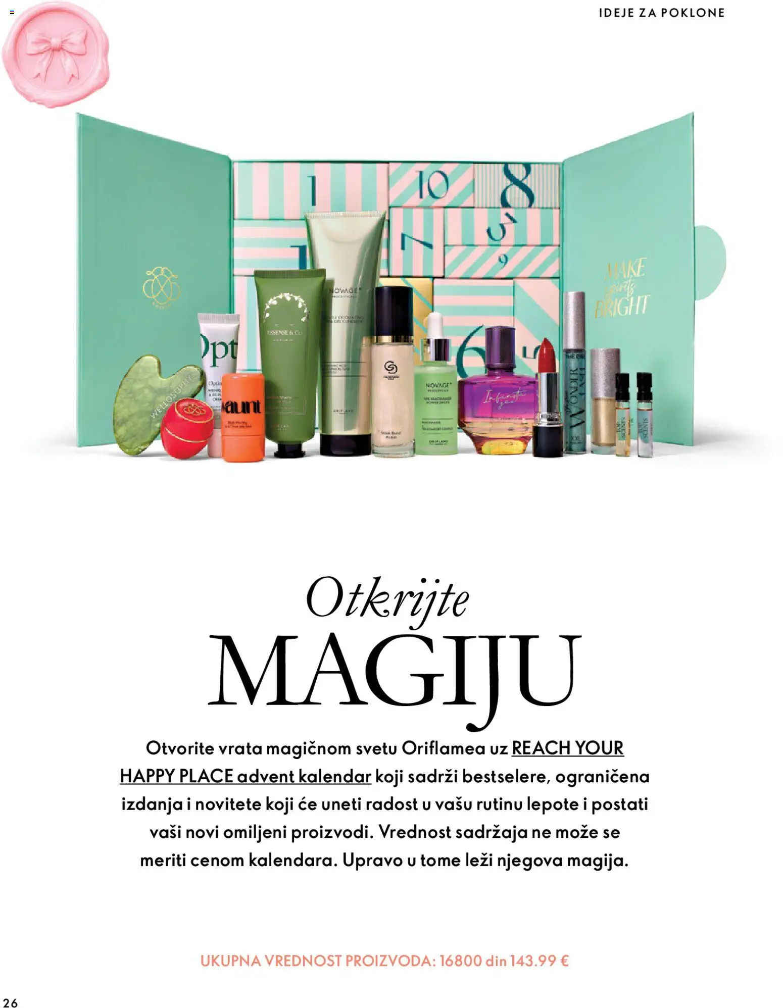 Oriflame katalog - važi od 18.11.2026 | Strana: 26 | Proizvode: Vrata, Advent kalendar