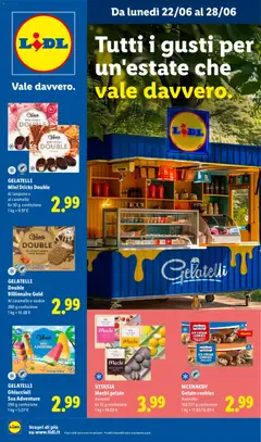 Anteprima del volantino Lidl volantino Gelato valido a partire dal 22.06.2026