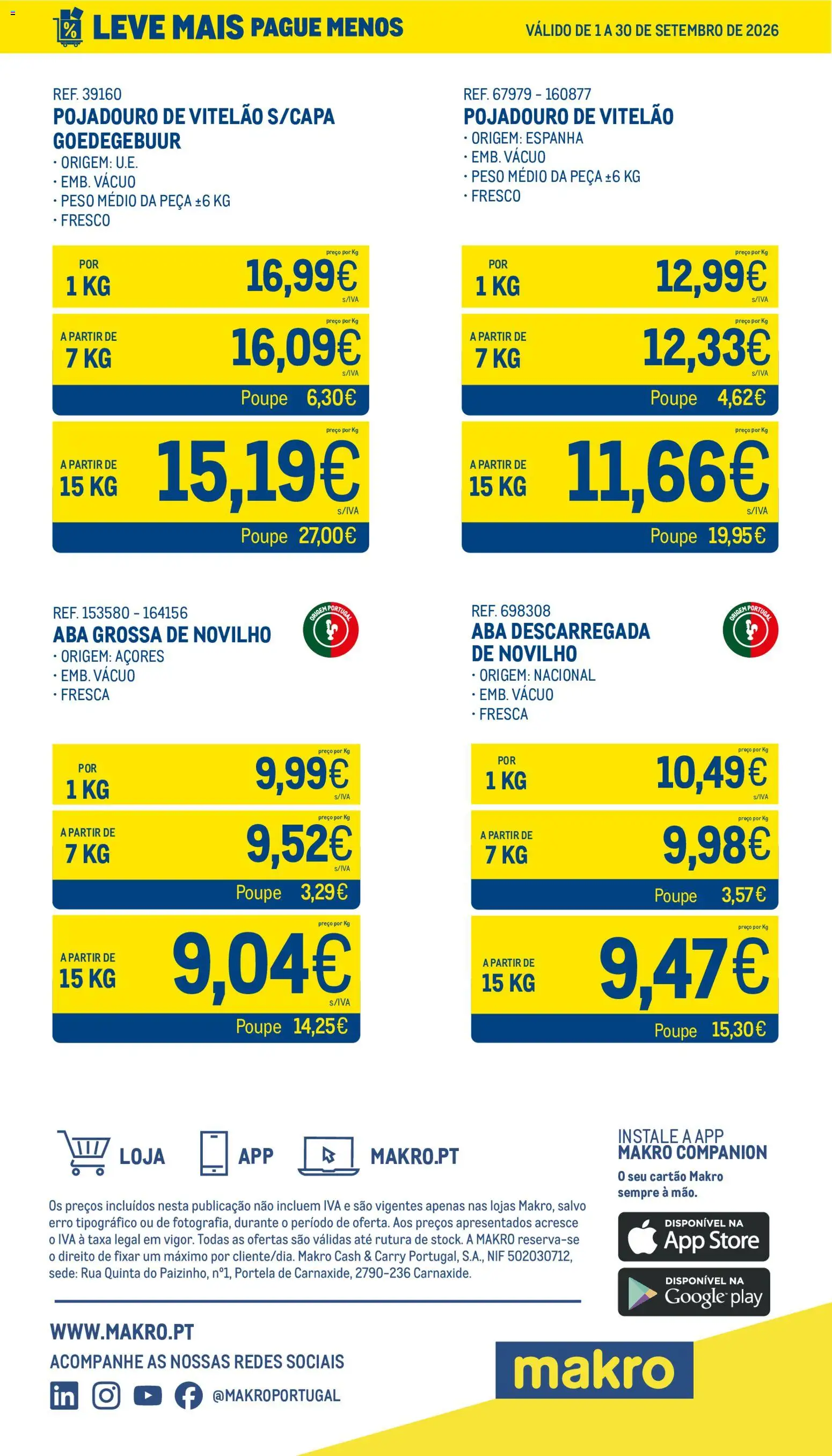 Makro Leve Mais Pague Menos - Carne Fresca │ válido de 01/09/2026 | Página: 7
