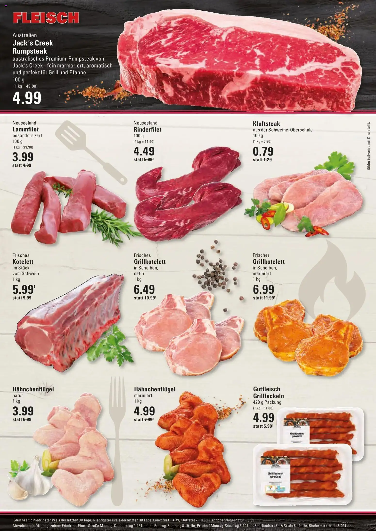 Edeka Prospekt Hamburg (ab 10.08.2026) » Angebote Online | Seite: 4 | Produkte: Rumpsteak, Grill, Rinderfilet, Uhr