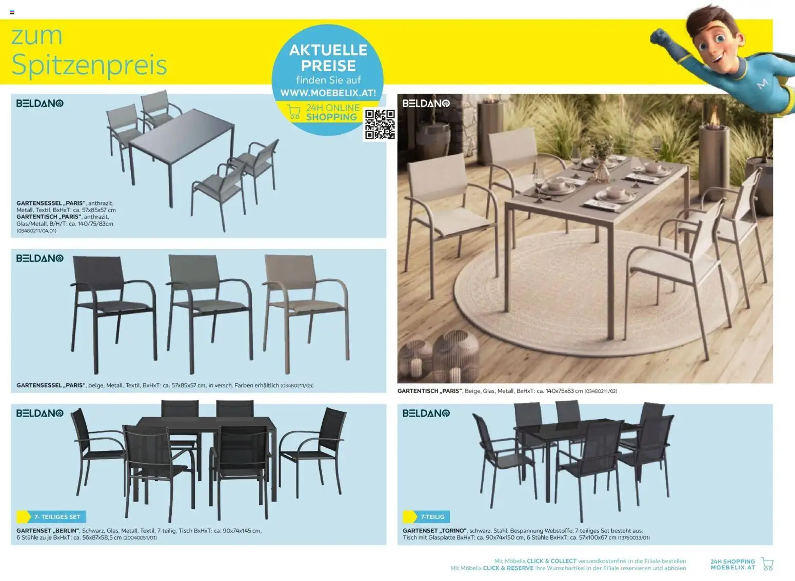 Möbelix Gartenmöbel Mistelbach, Zams, Zell Am See gültig ab 13.04.2026 | Seite: 21 | Produkte: Tisch