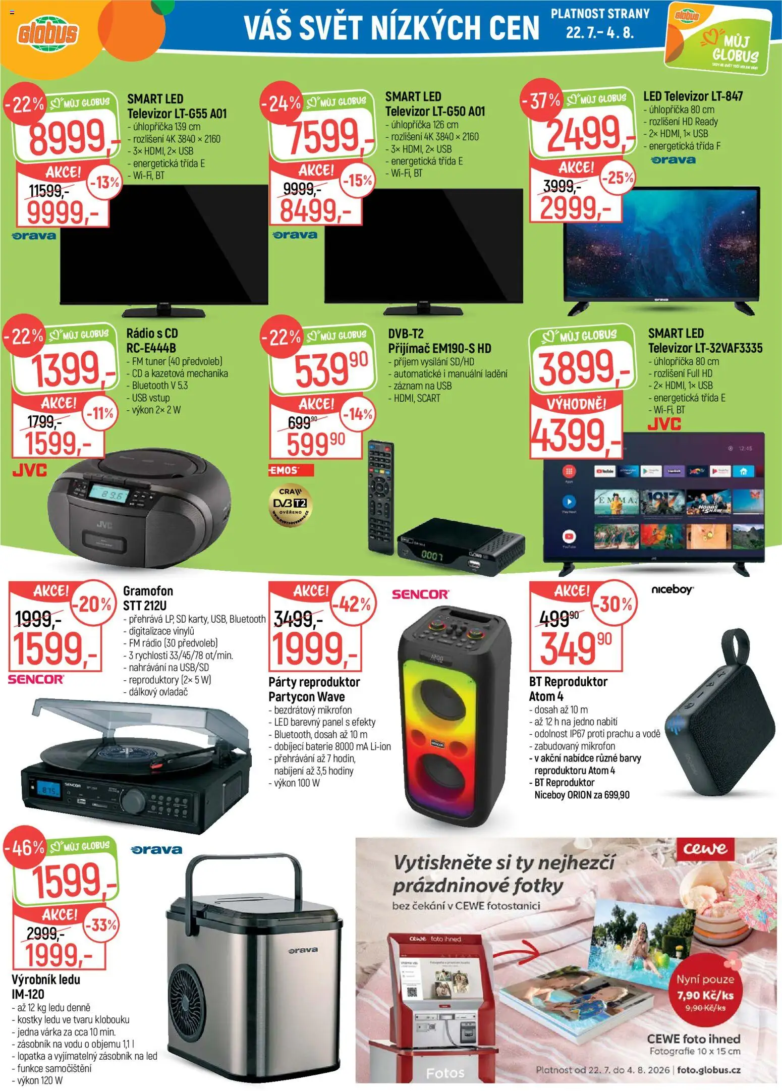 Globus leták od 22.07.2026 | Strana: 33 | Produkty: Globus, Mikrofon, USB, Kostky